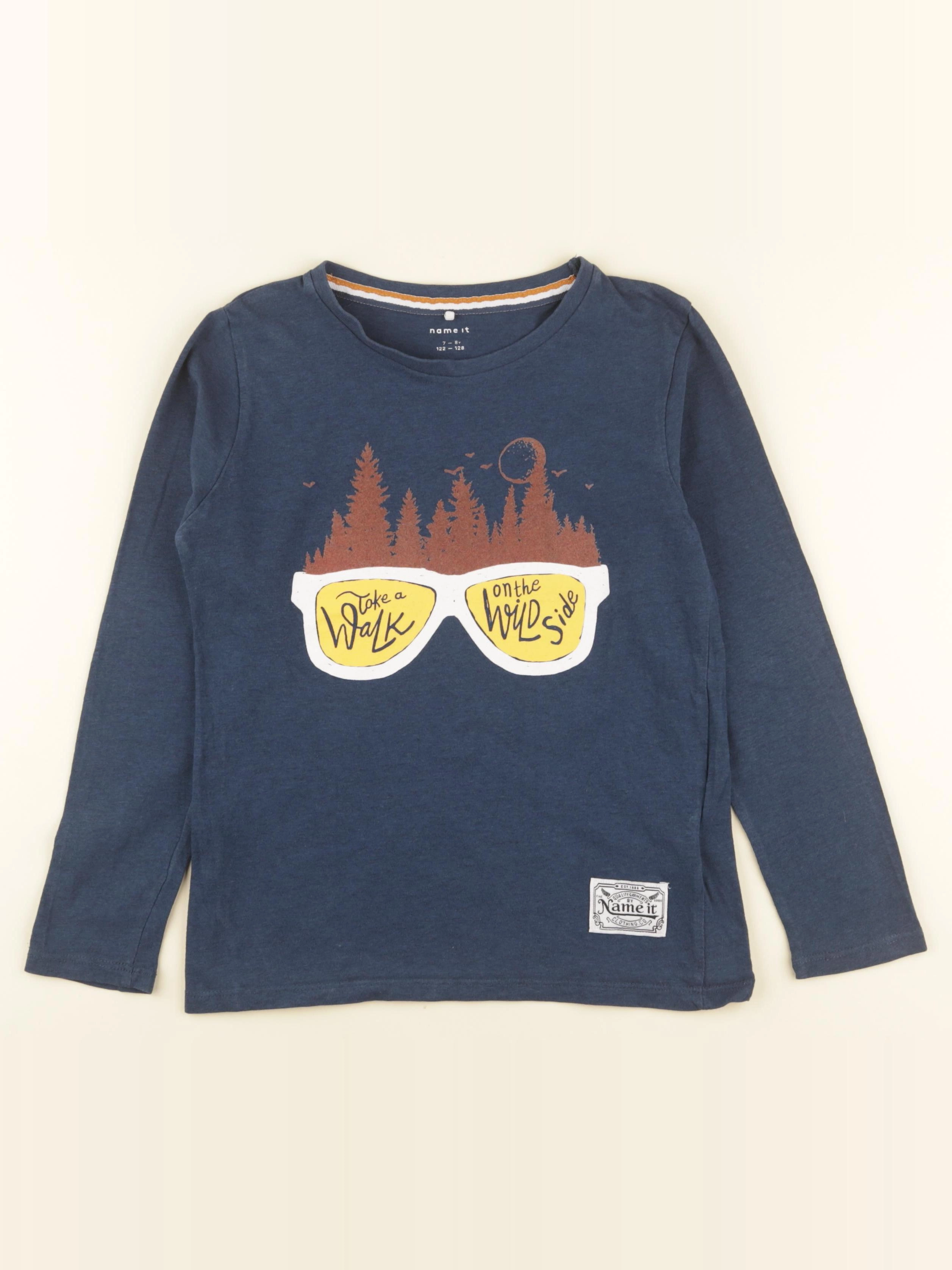 Name it - tee-shirt bleu - 7/8 ans