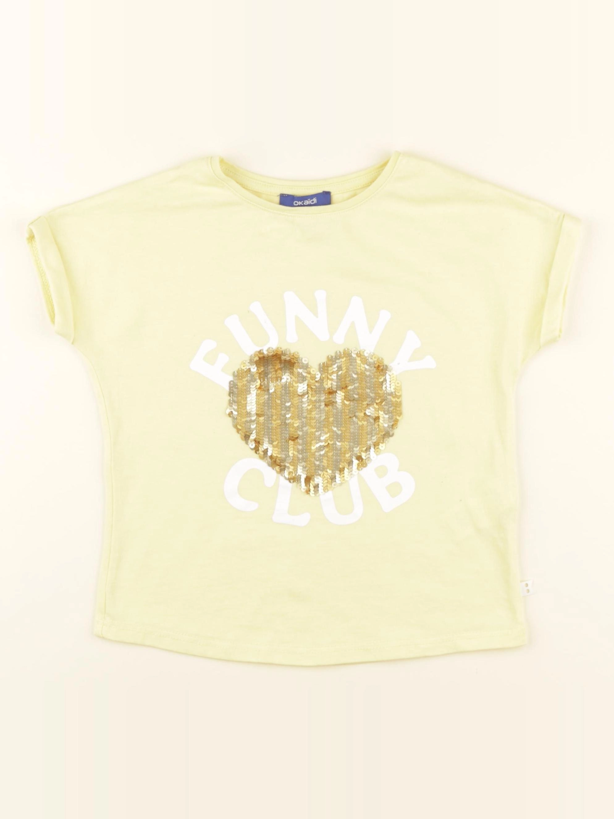 Okaidi - tee-shirt jaune - 6 ans