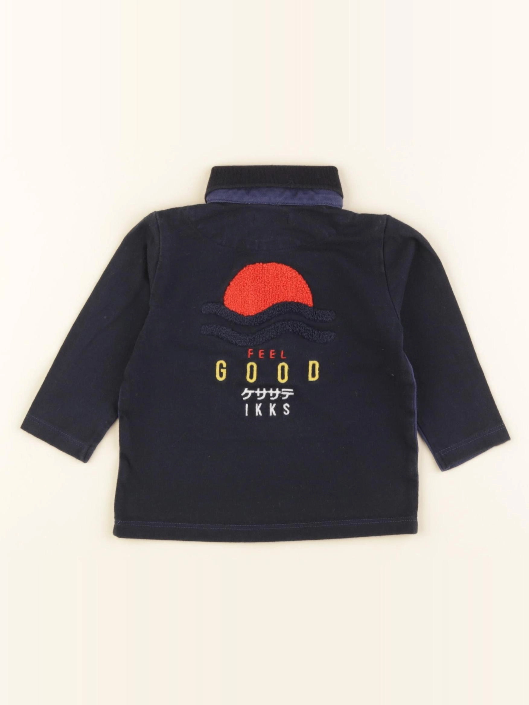 IKKS - polo bleu - 6 mois