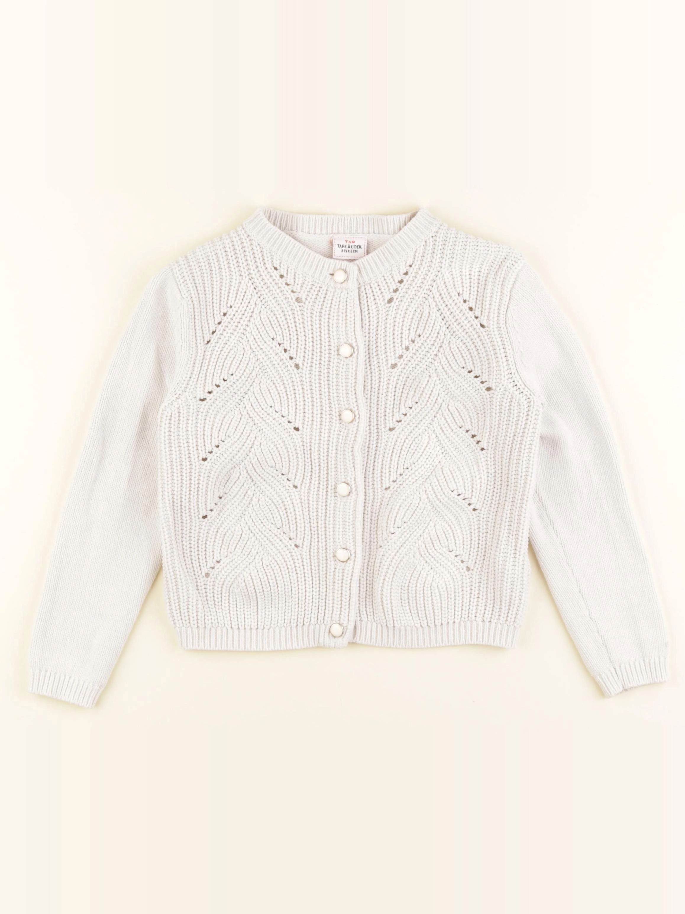 Tape à l'oeil - gilet blanc - 6 ans