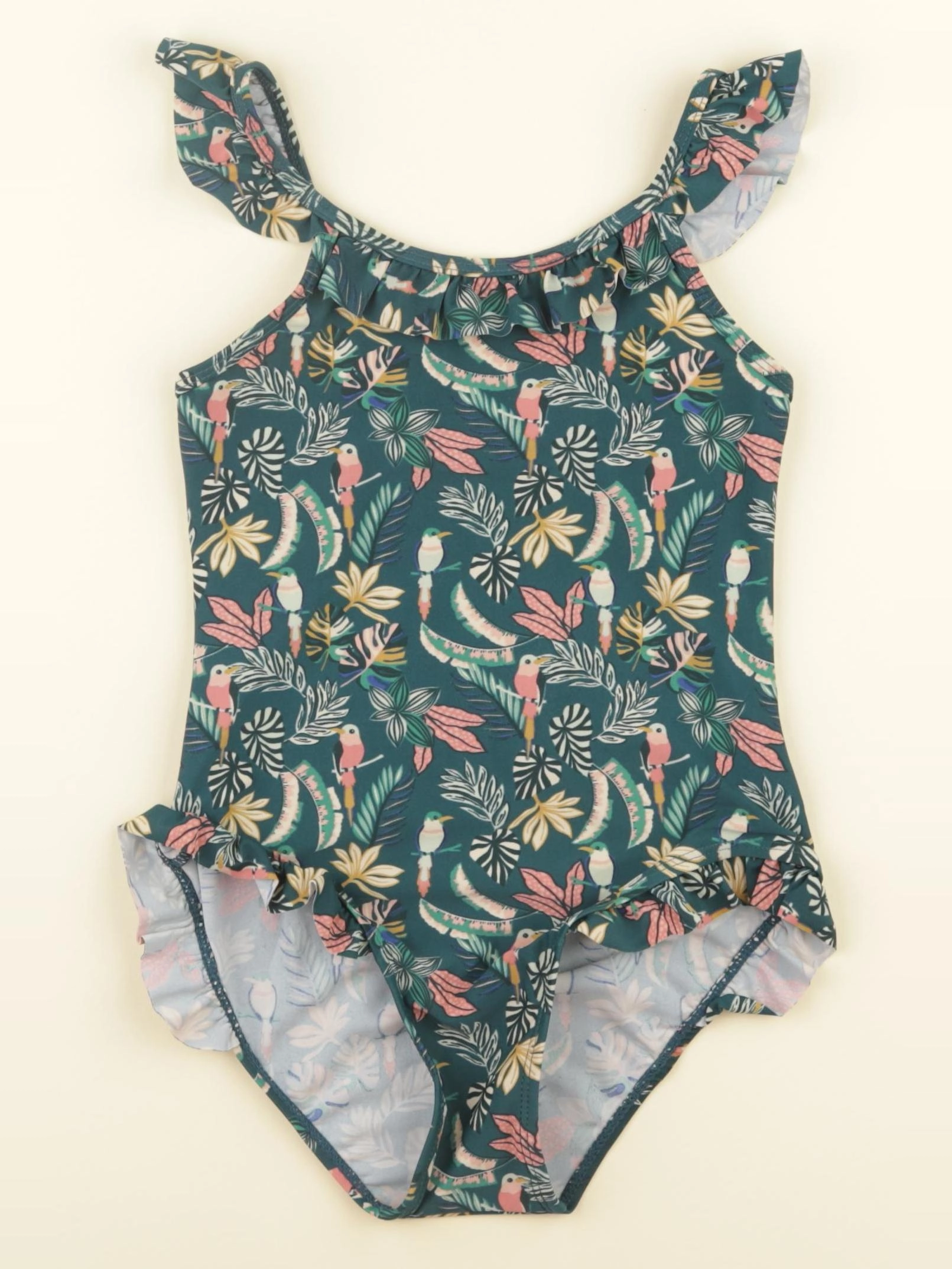 Vertbaudet - maillot de bain vert - 8 ans