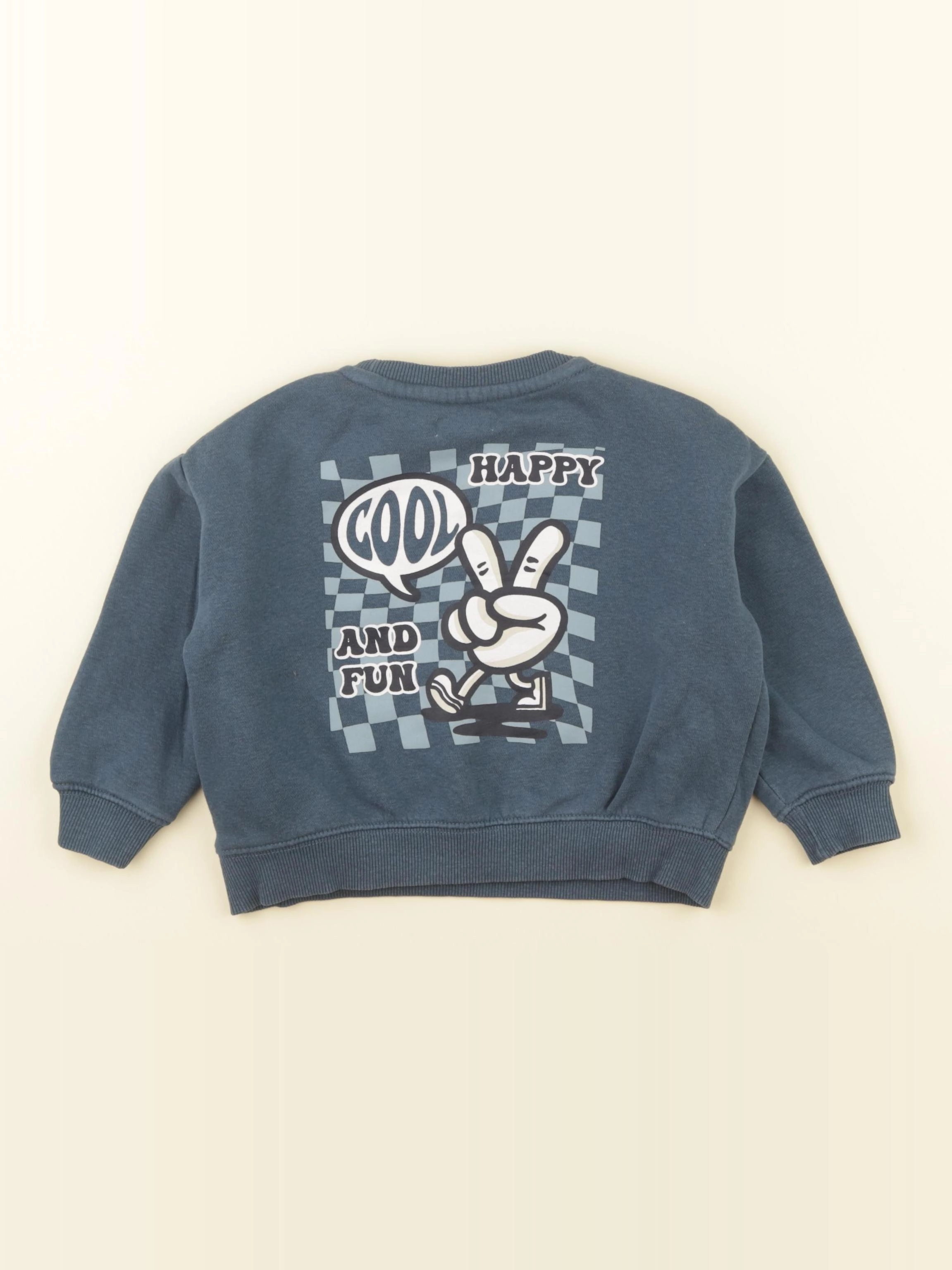 Vertbaudet - sweat bleu - 2 ans