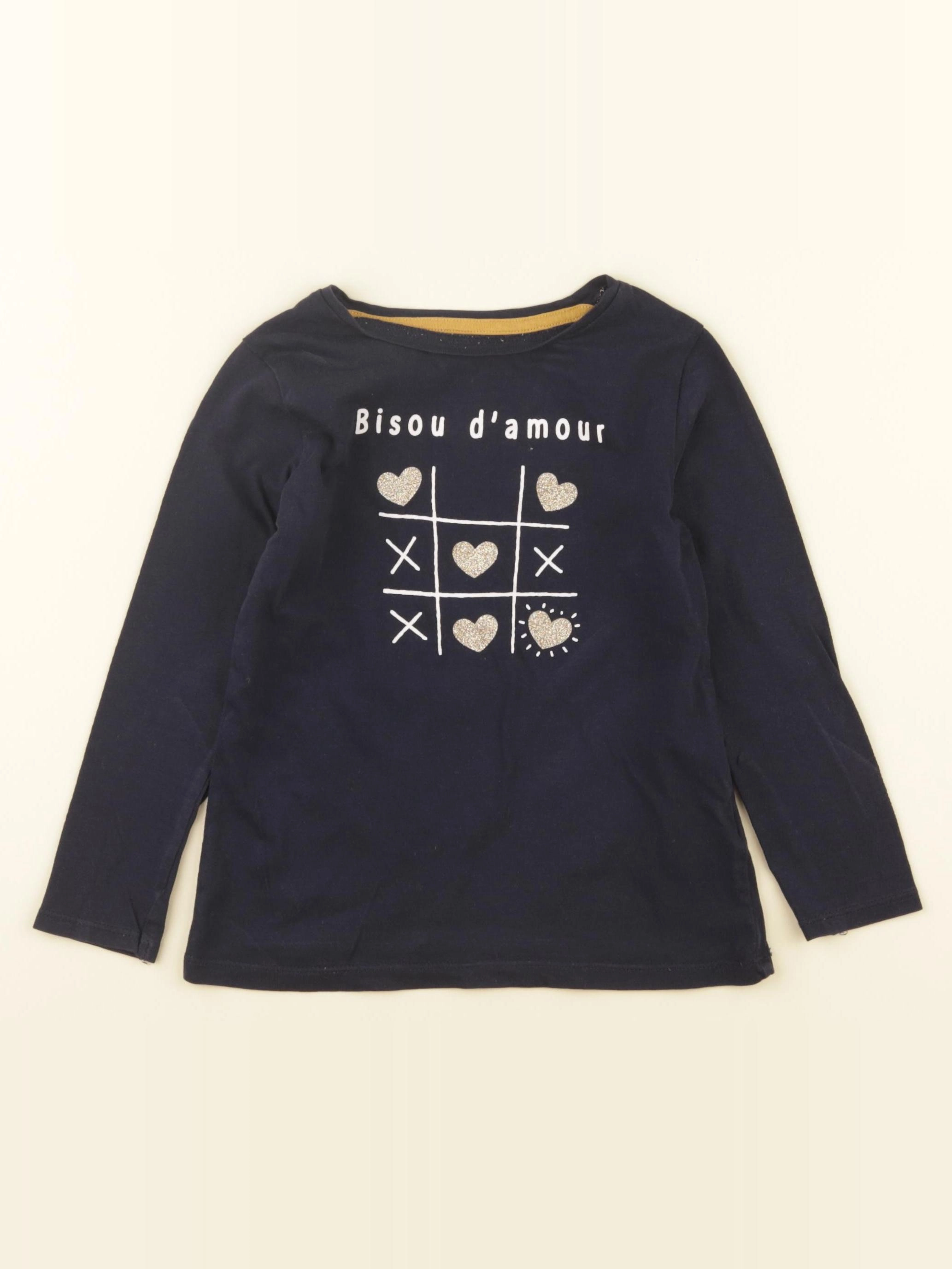 Vertbaudet - tee-shirt bleu - 5 ans