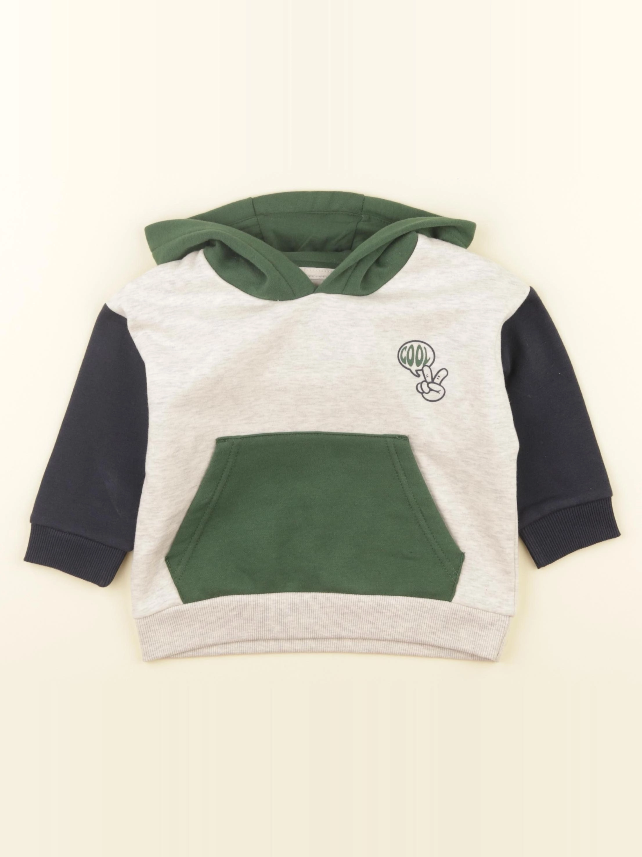 Vertbaudet - sweat beige - 2 ans