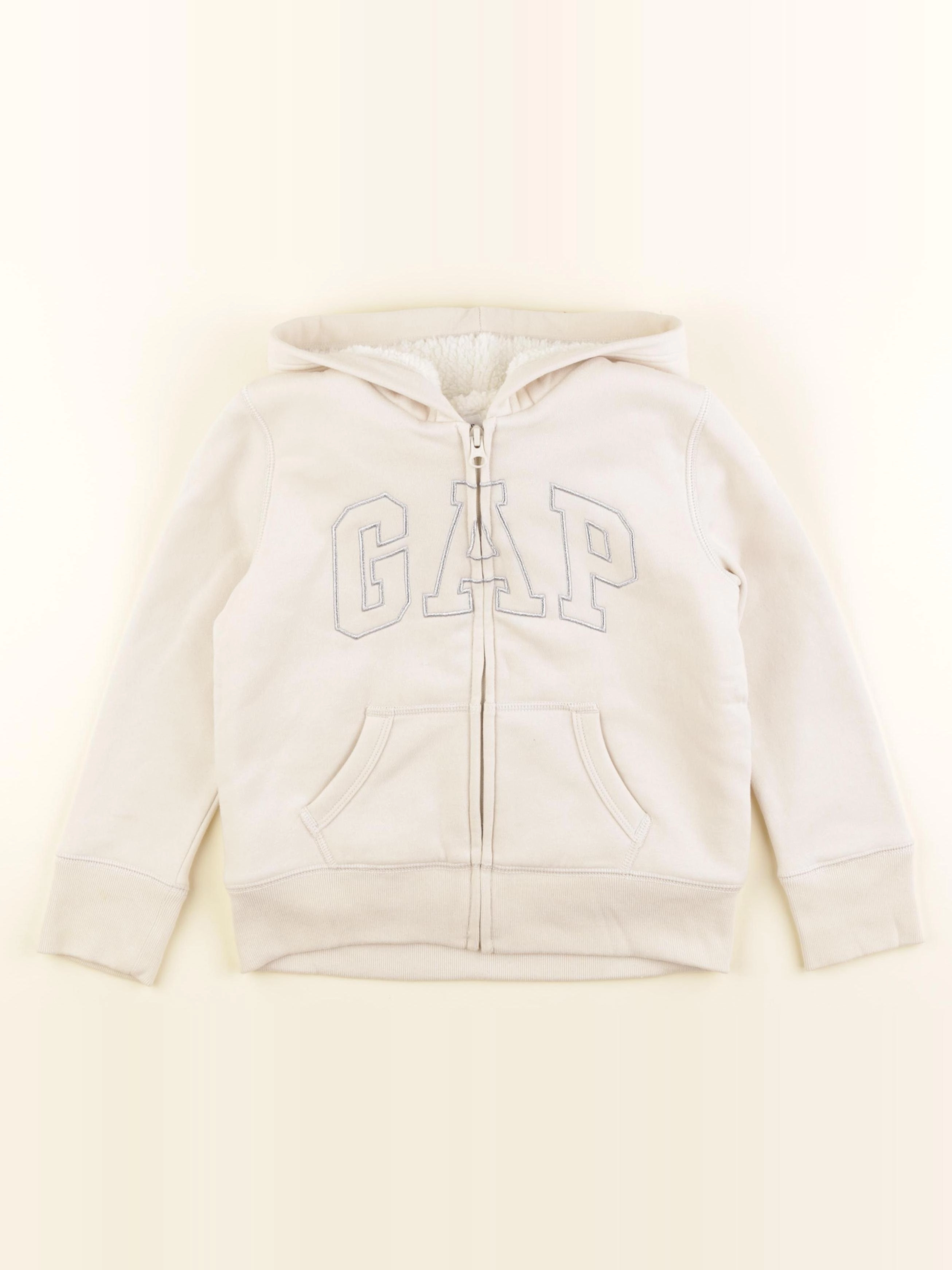 GAP - veste doublé beige - 6/7 ans