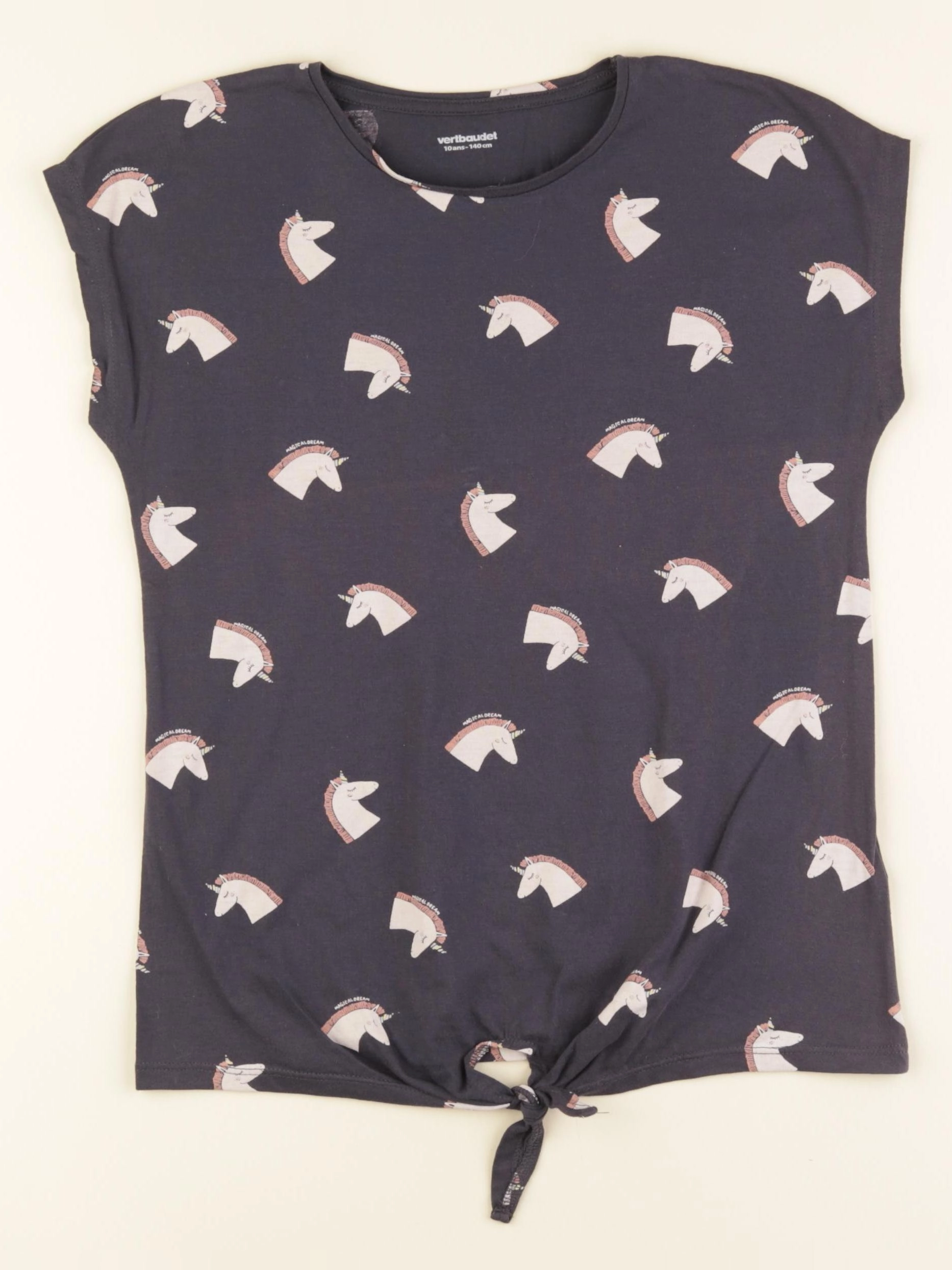 Vertbaudet - tee-shirt gris - 10 ans