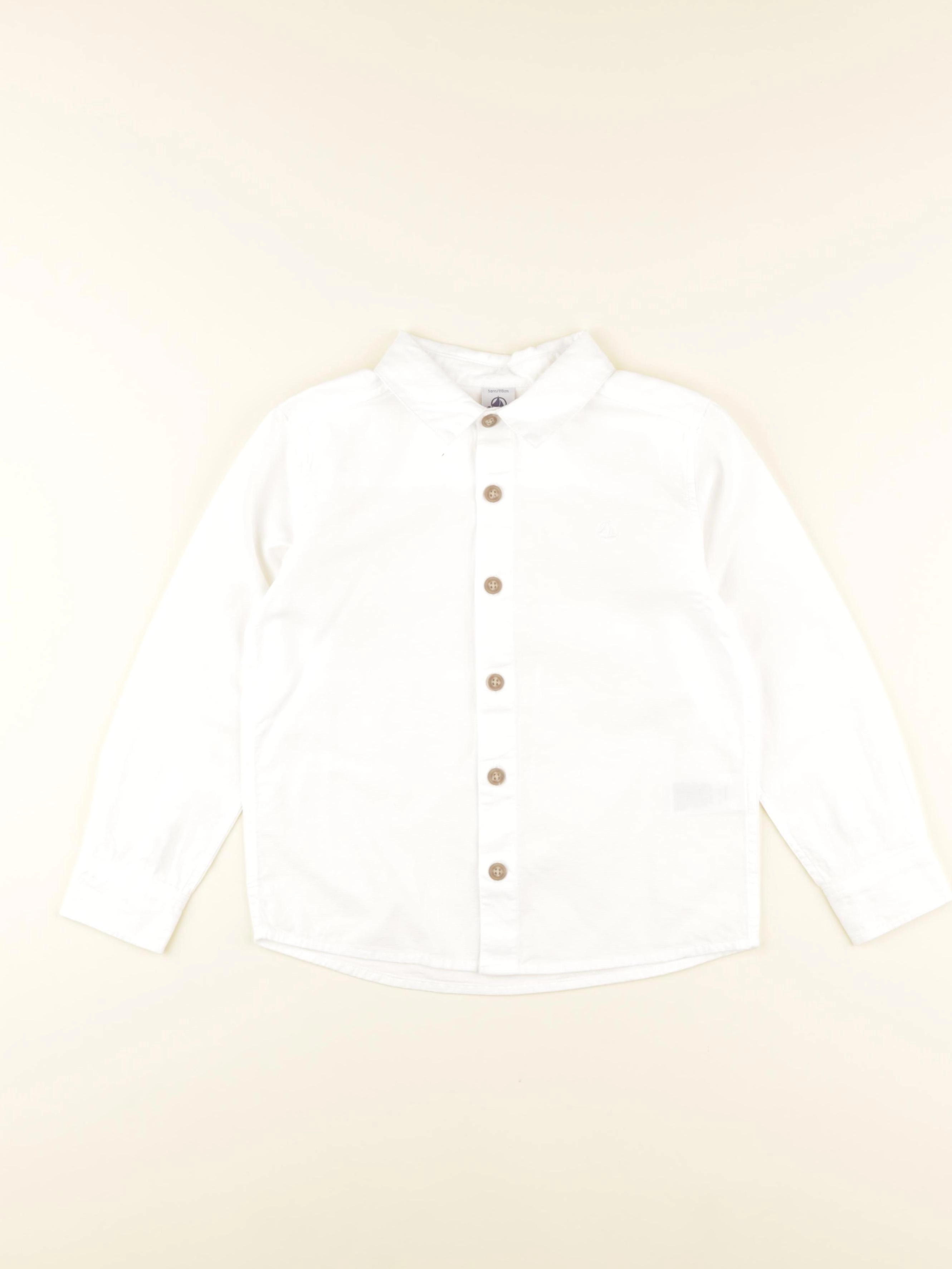 Petit Bateau - chemise blanc - 5 ans
