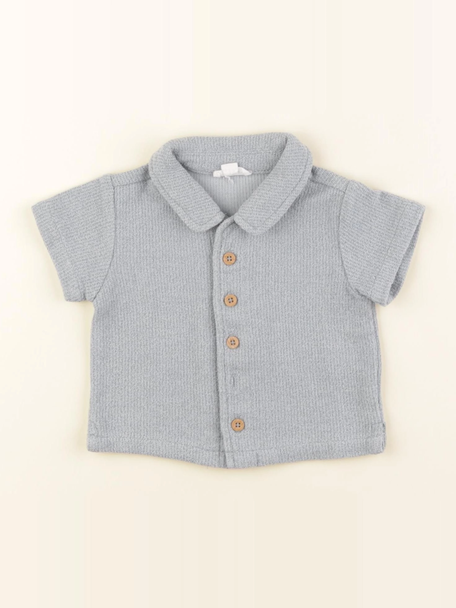 Vertbaudet - polo bleu - 3 mois