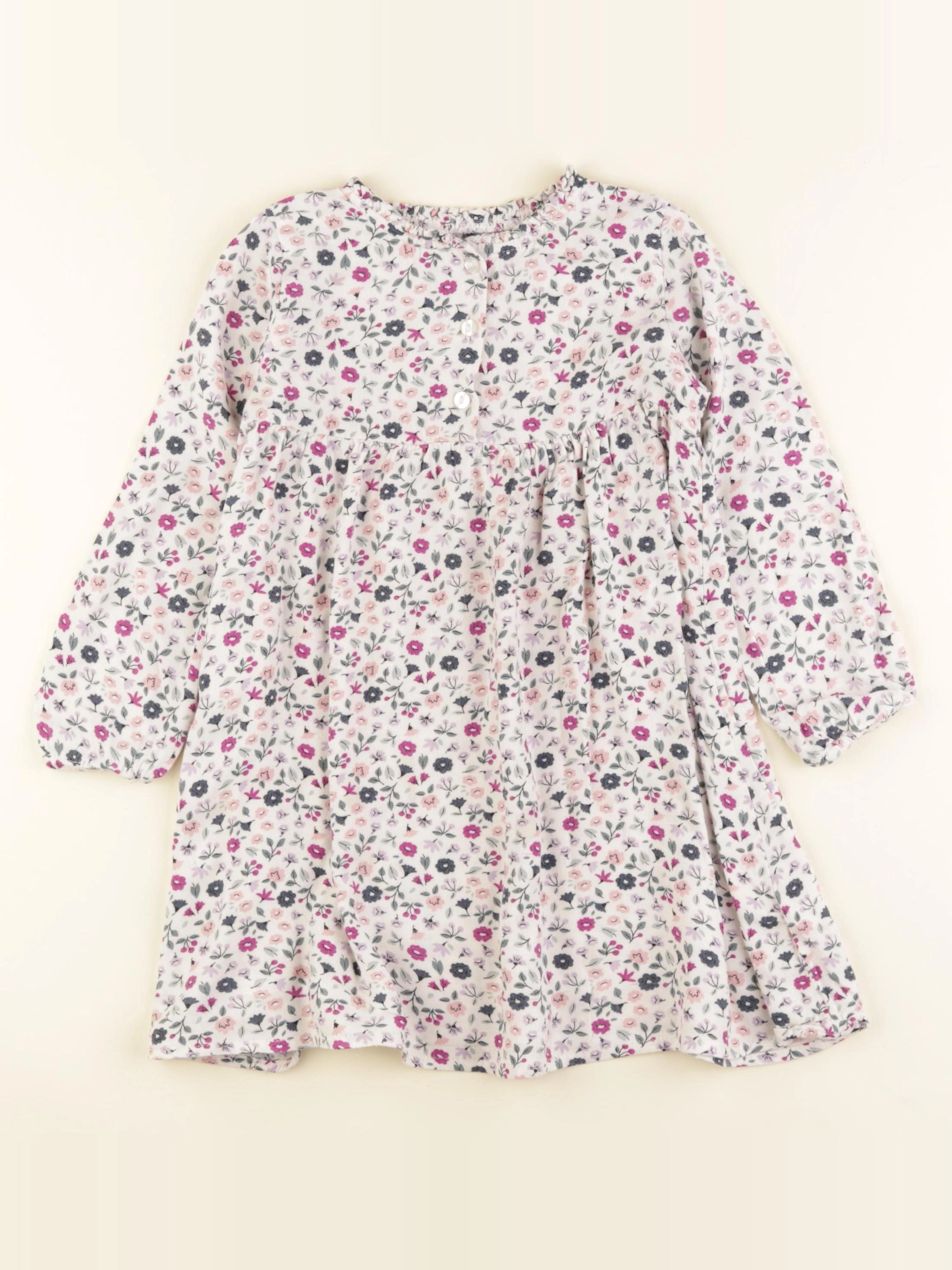 Vertbaudet - robe multicolore - 4 ans