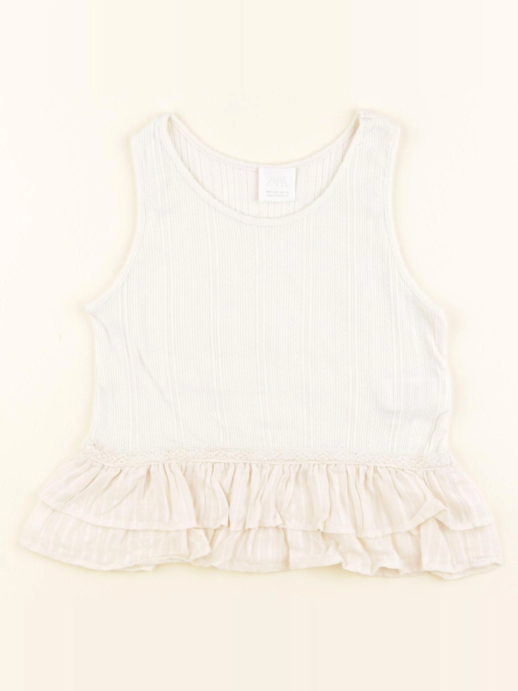 Zara - débardeur beige - 8/9 ans