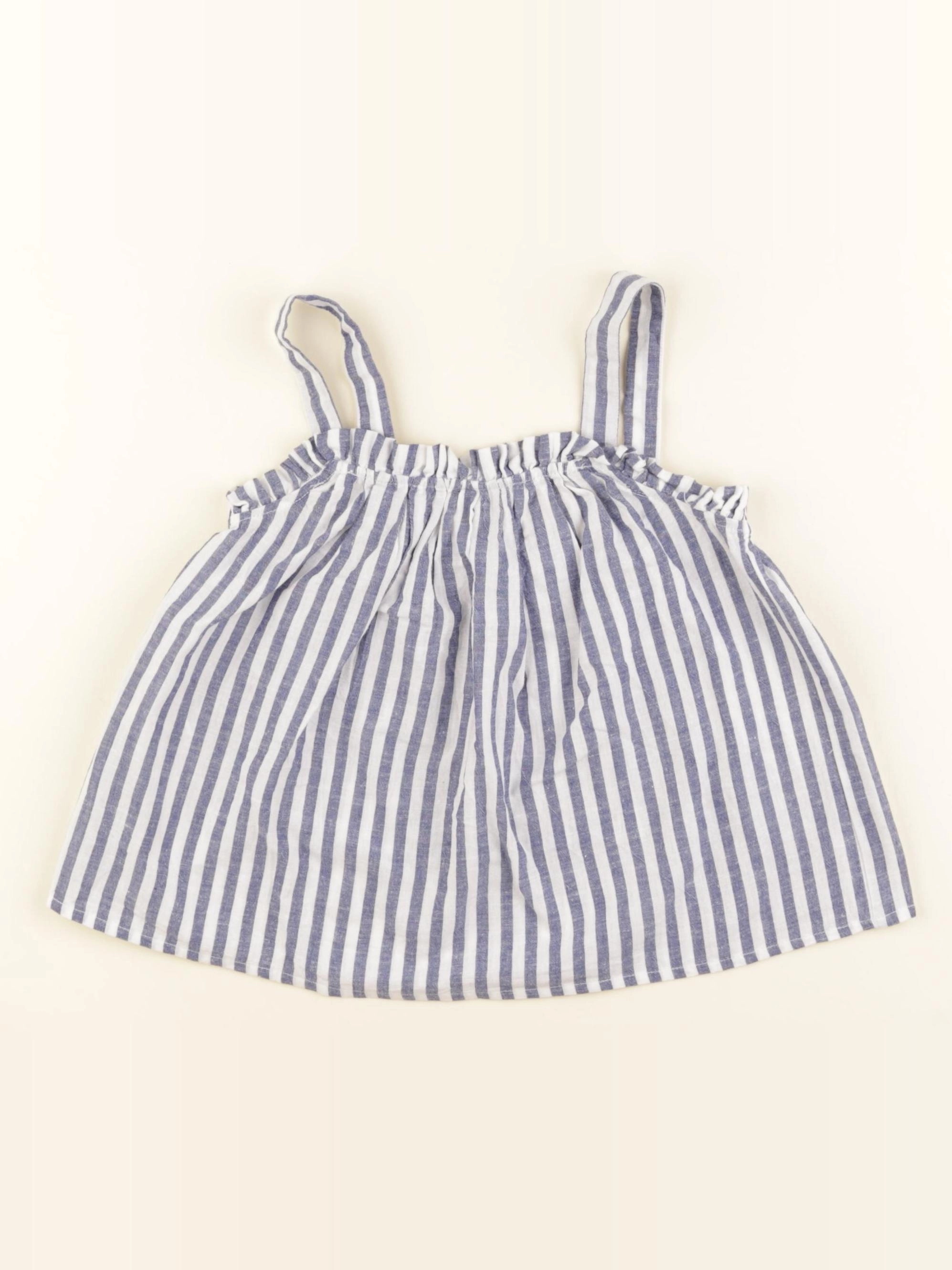 Mango - blouse bleu - 5/6 ans