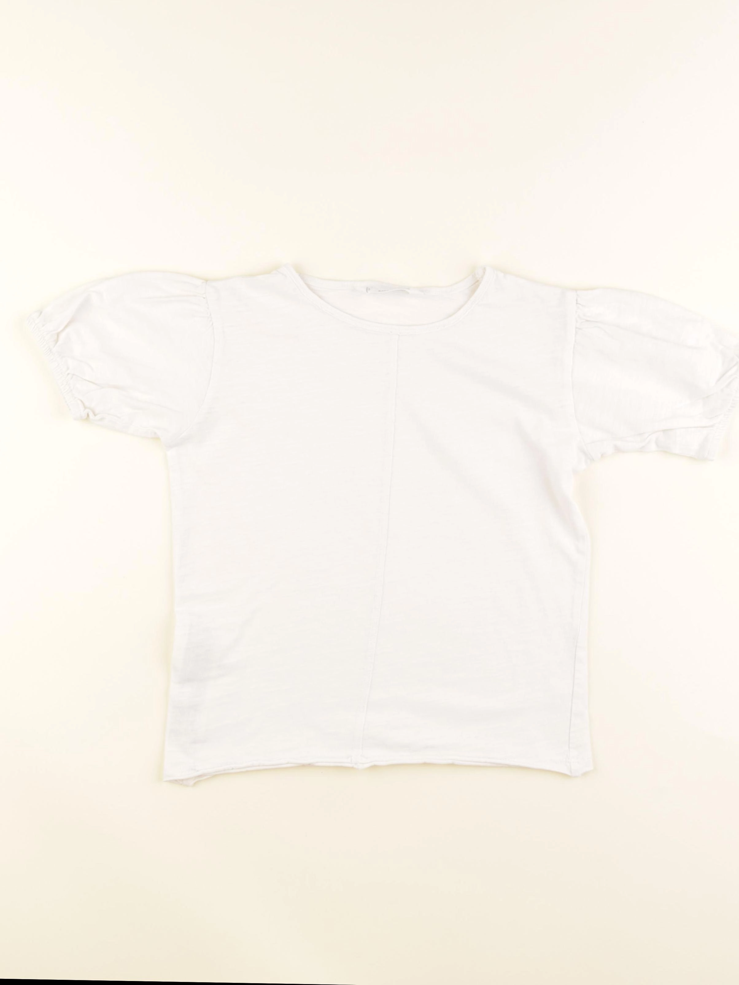 Mango - tee-shirt blanc - 7/8 ans