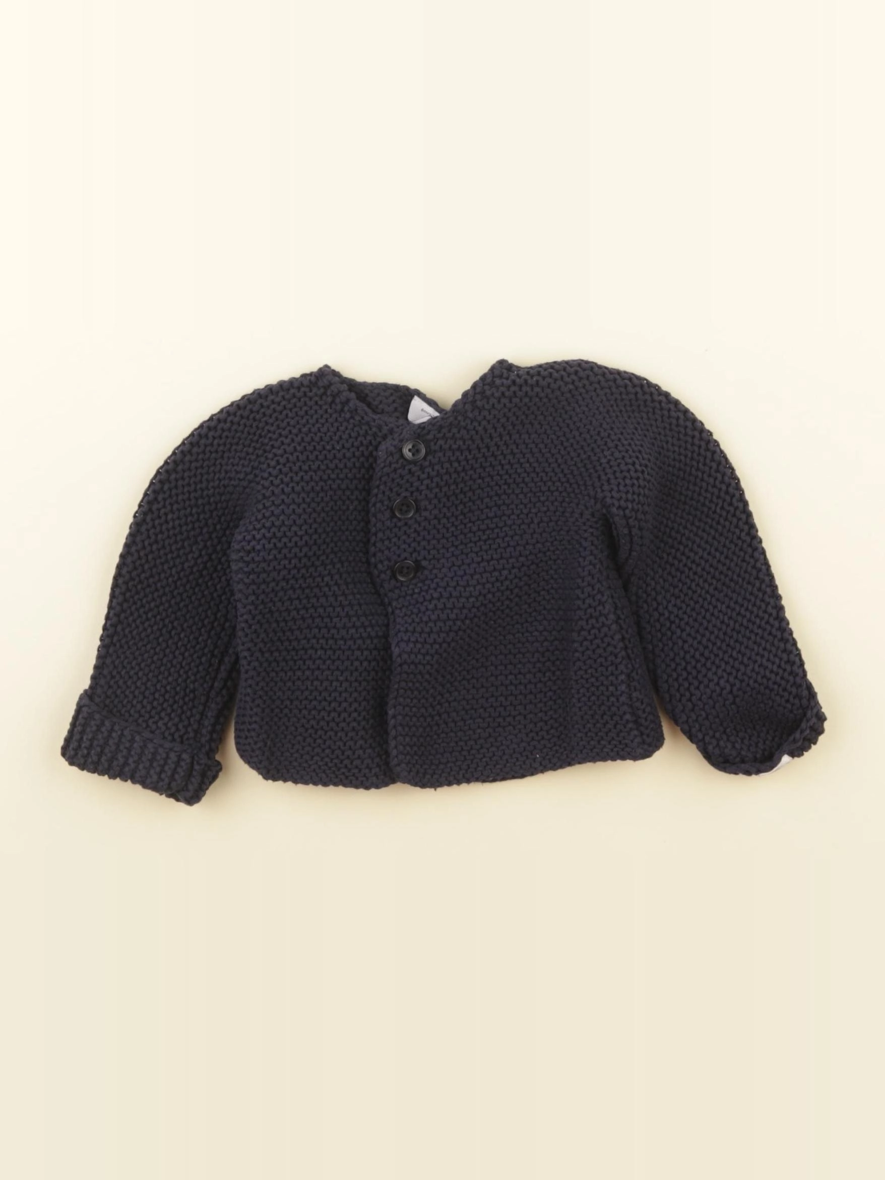 Petit Bateau - gilet bleu - 6 mois