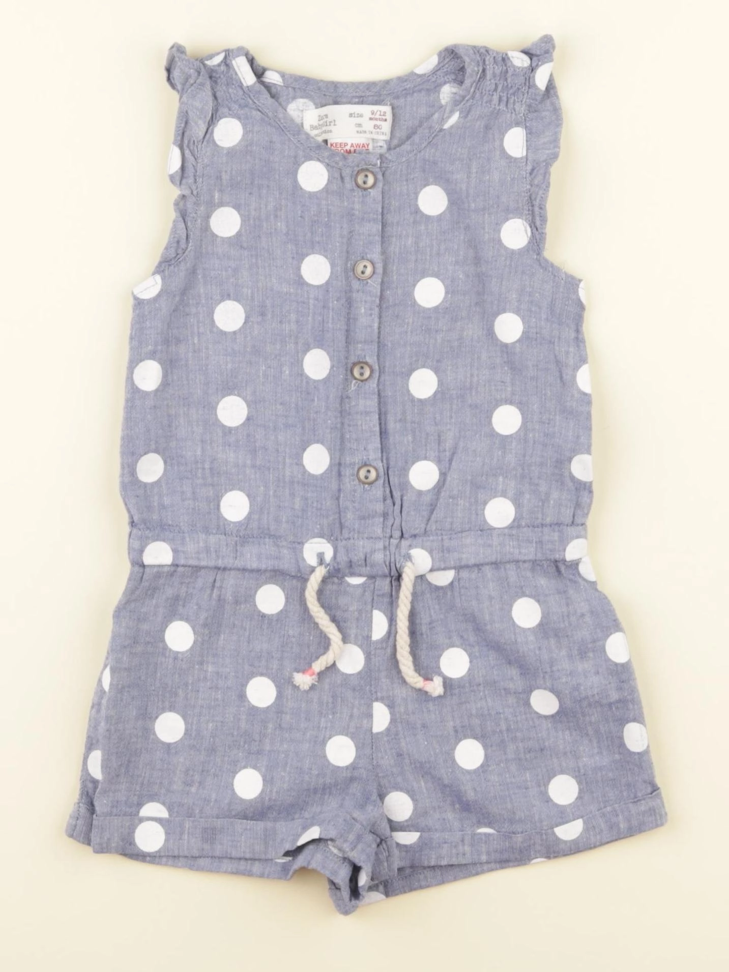 Zara - combinaison bleu - 9/12 mois