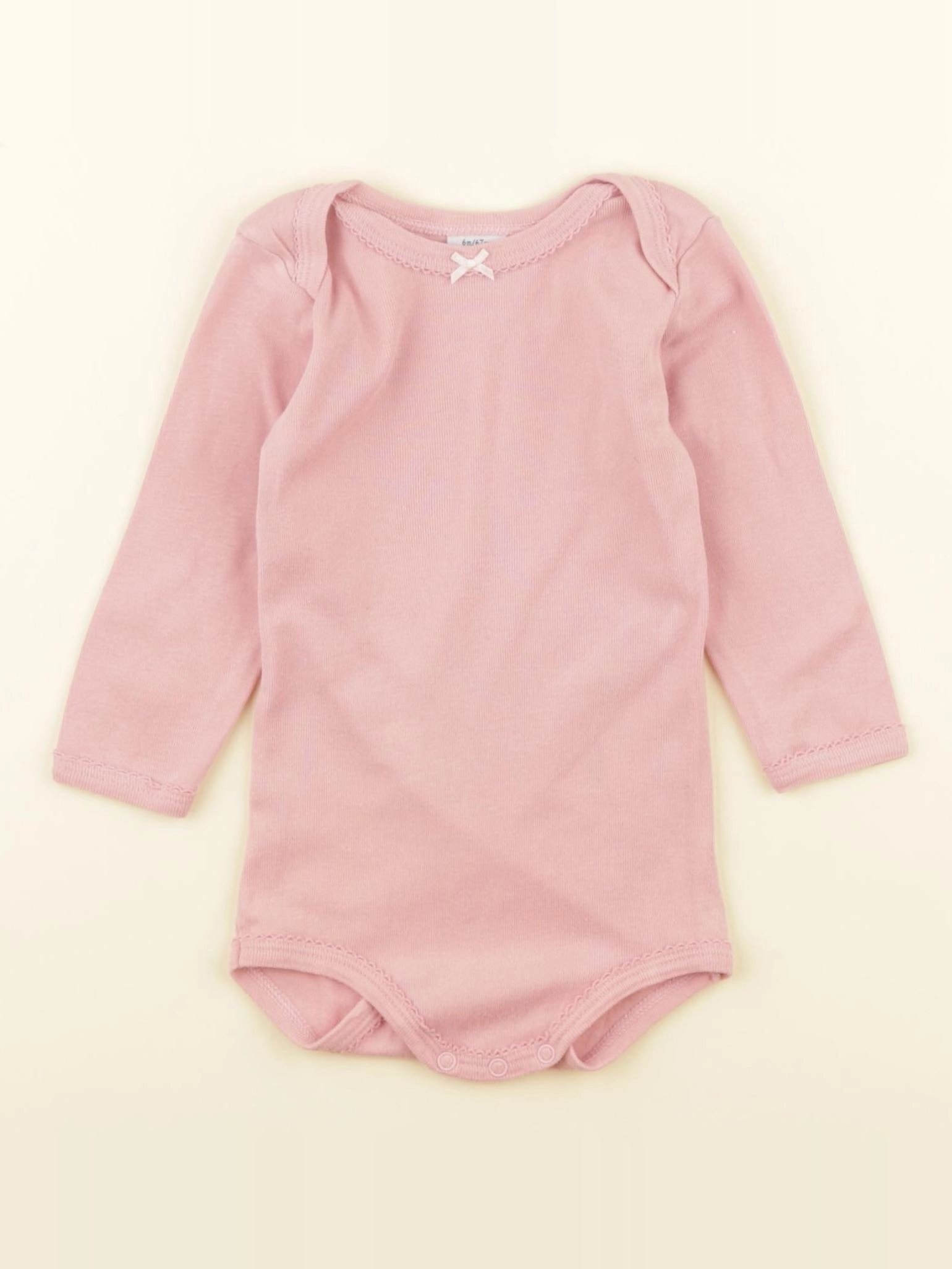 Petit Bateau - body rose - 6 mois