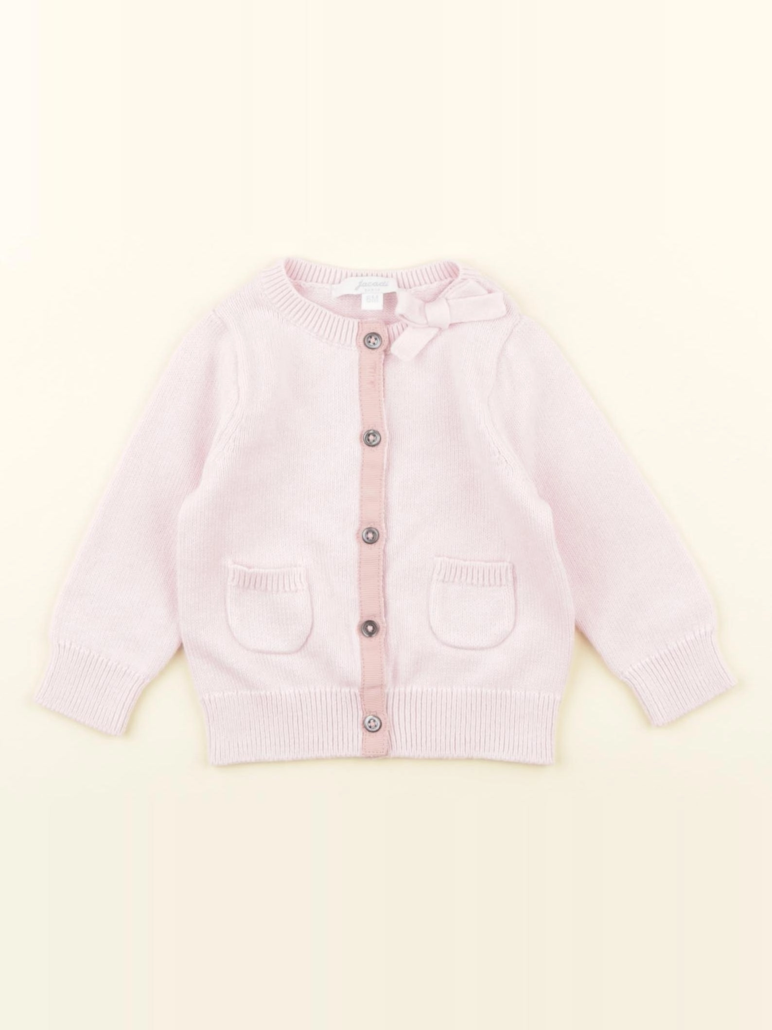 Jacadi - gilet rose - 6 mois