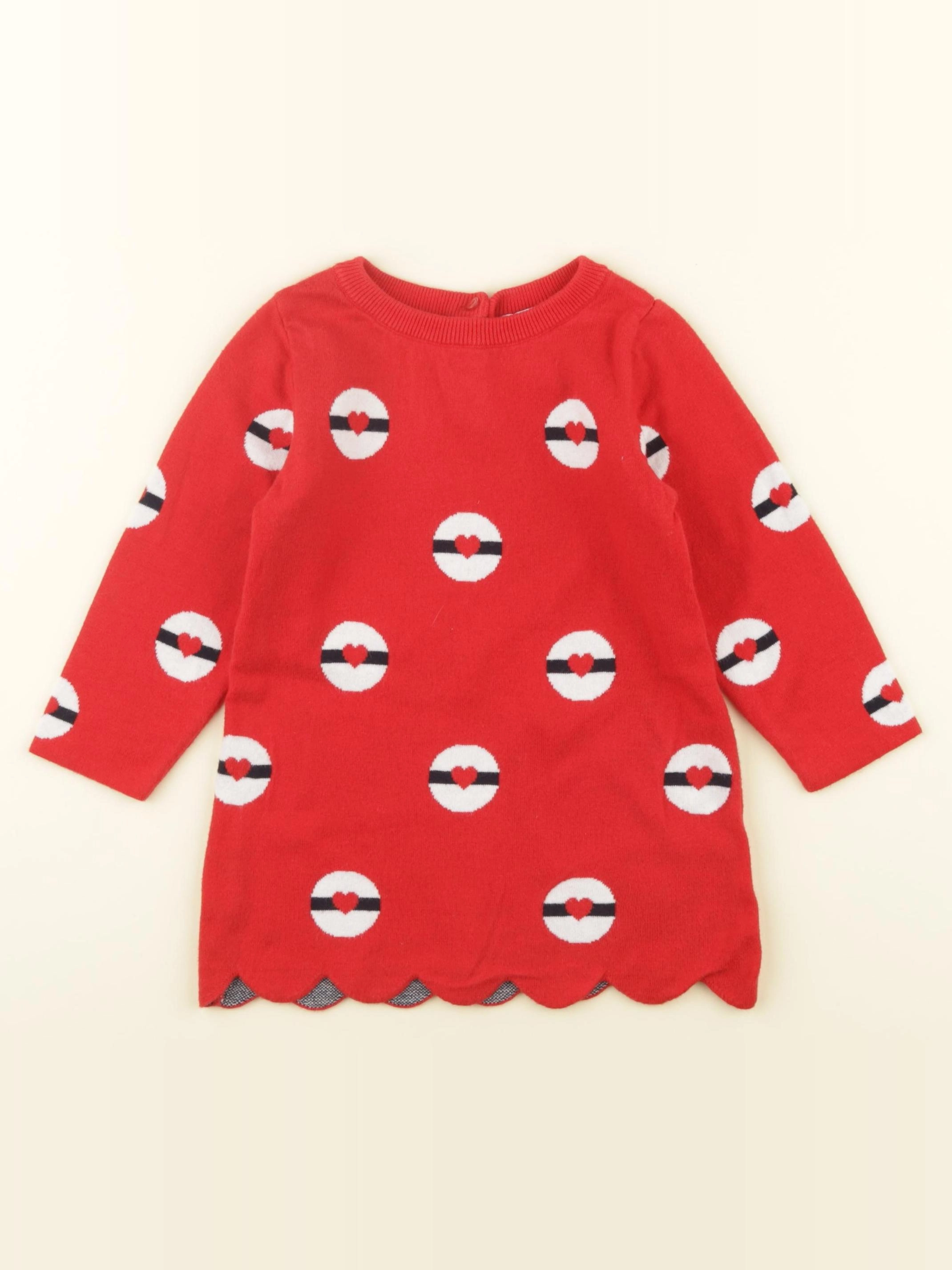 Jacadi - robe rouge - 18 mois