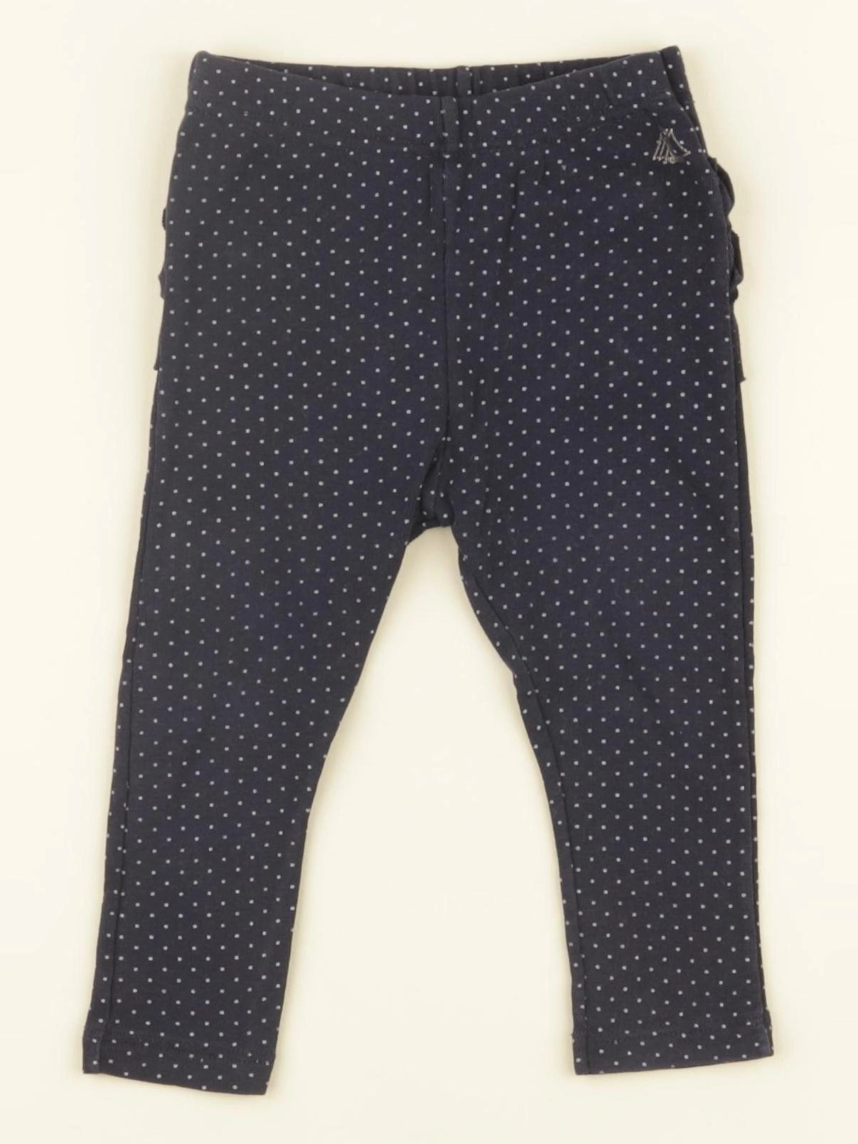 Petit Bateau - legging bleu - 12 mois