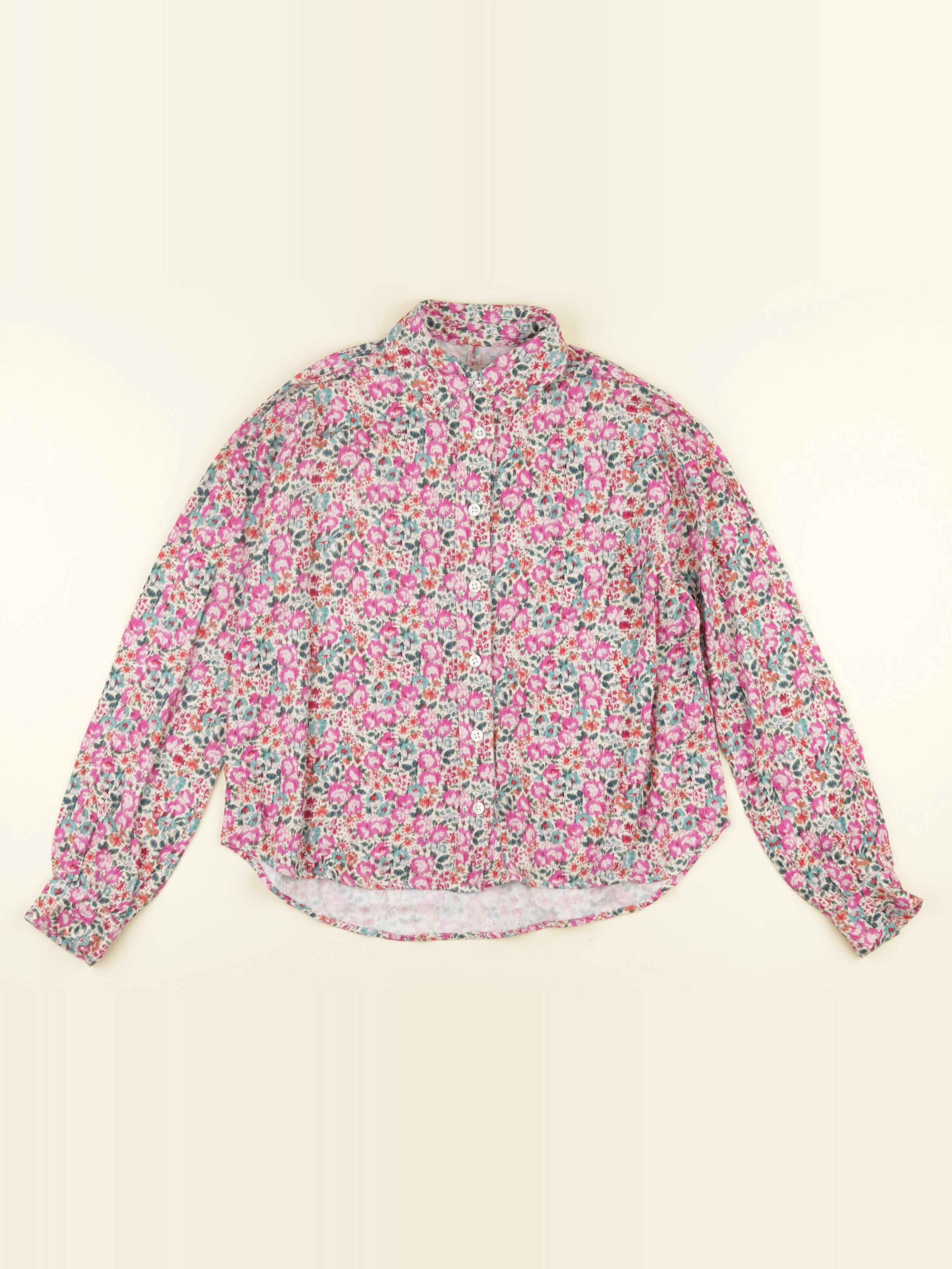 Bellerose - blouse rose, vert - 12 ans
