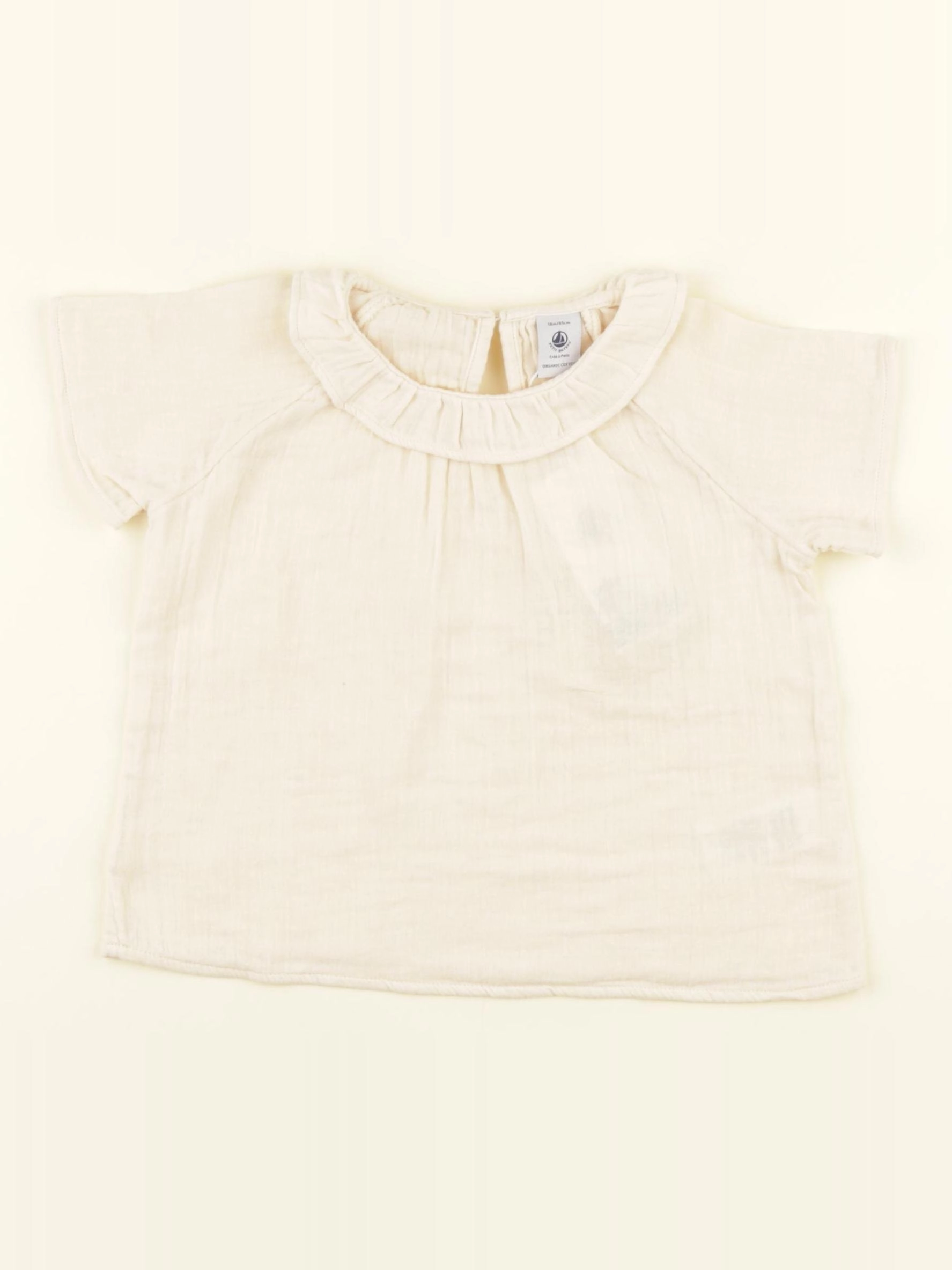 Petit Bateau - blouse beige - 18 mois
