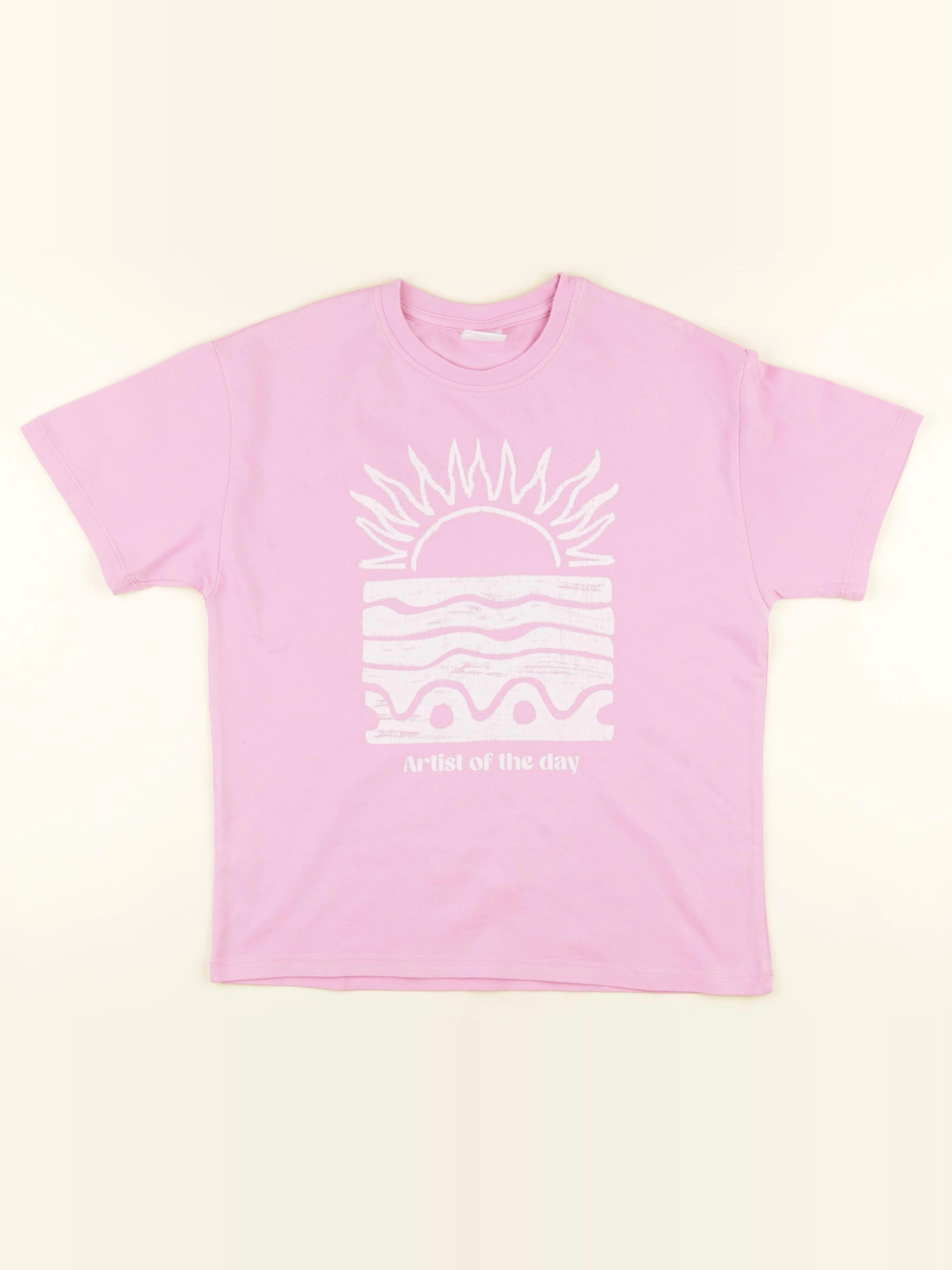 Zara - tee-shirt rose - 9/10 ans