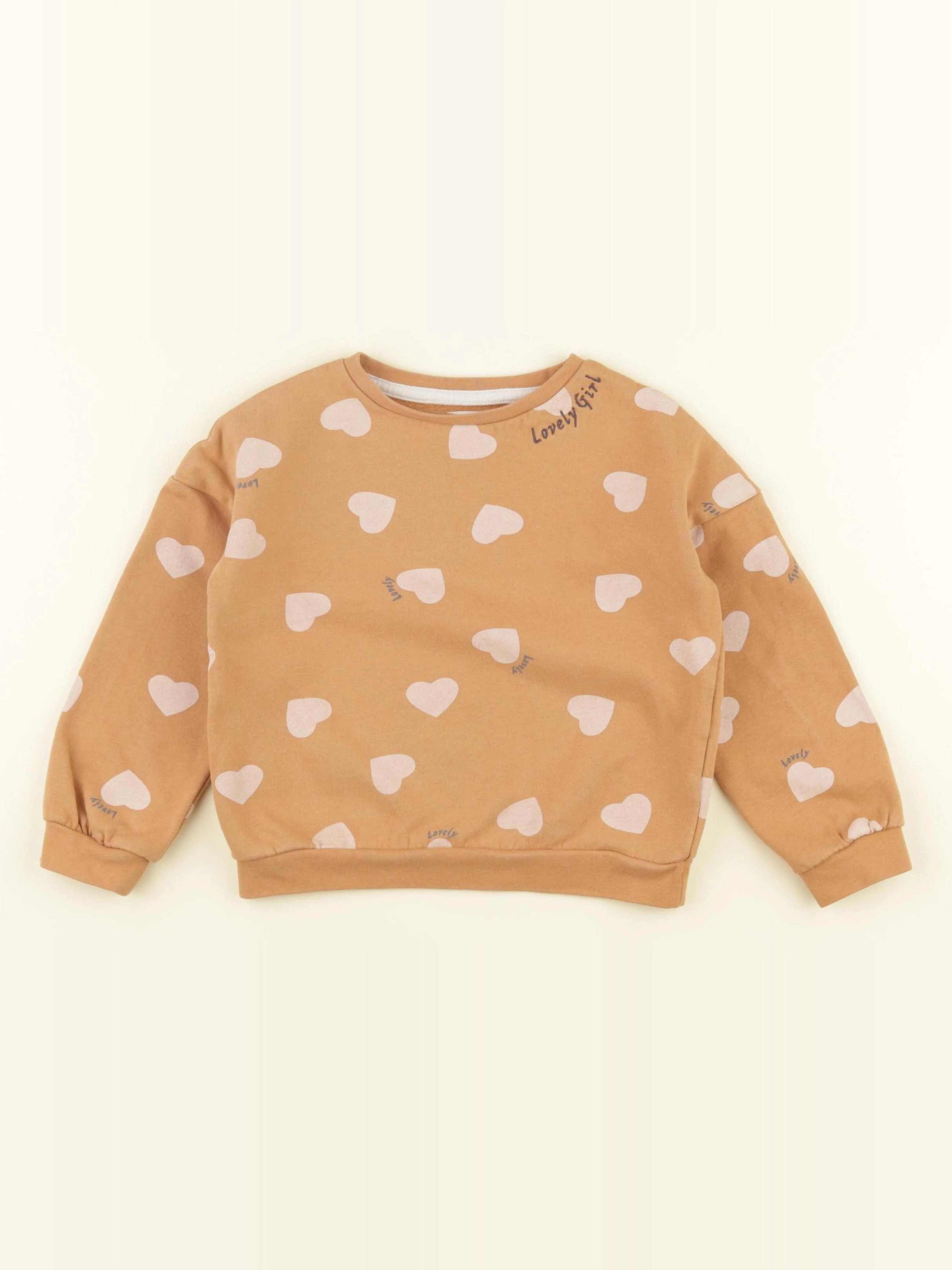 Vertbaudet - sweat marron - 4 ans