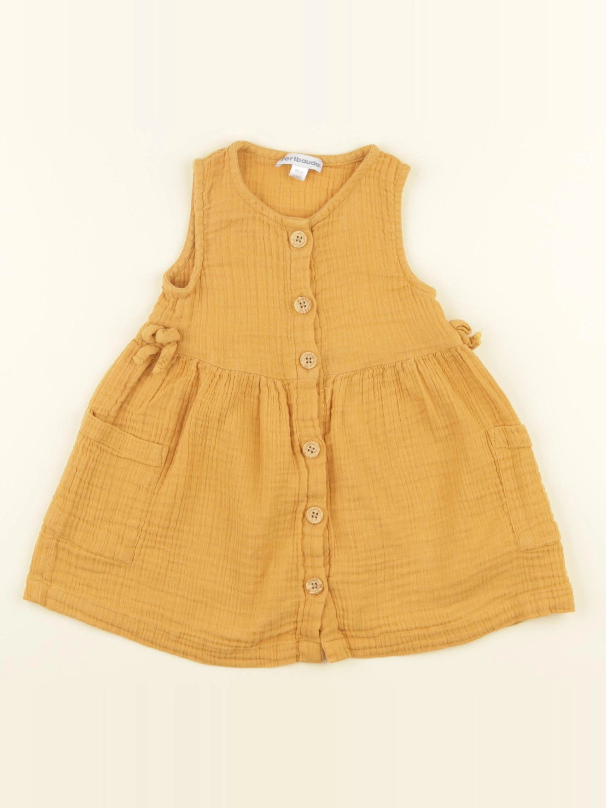 Vertbaudet - robe marron - 2 ans