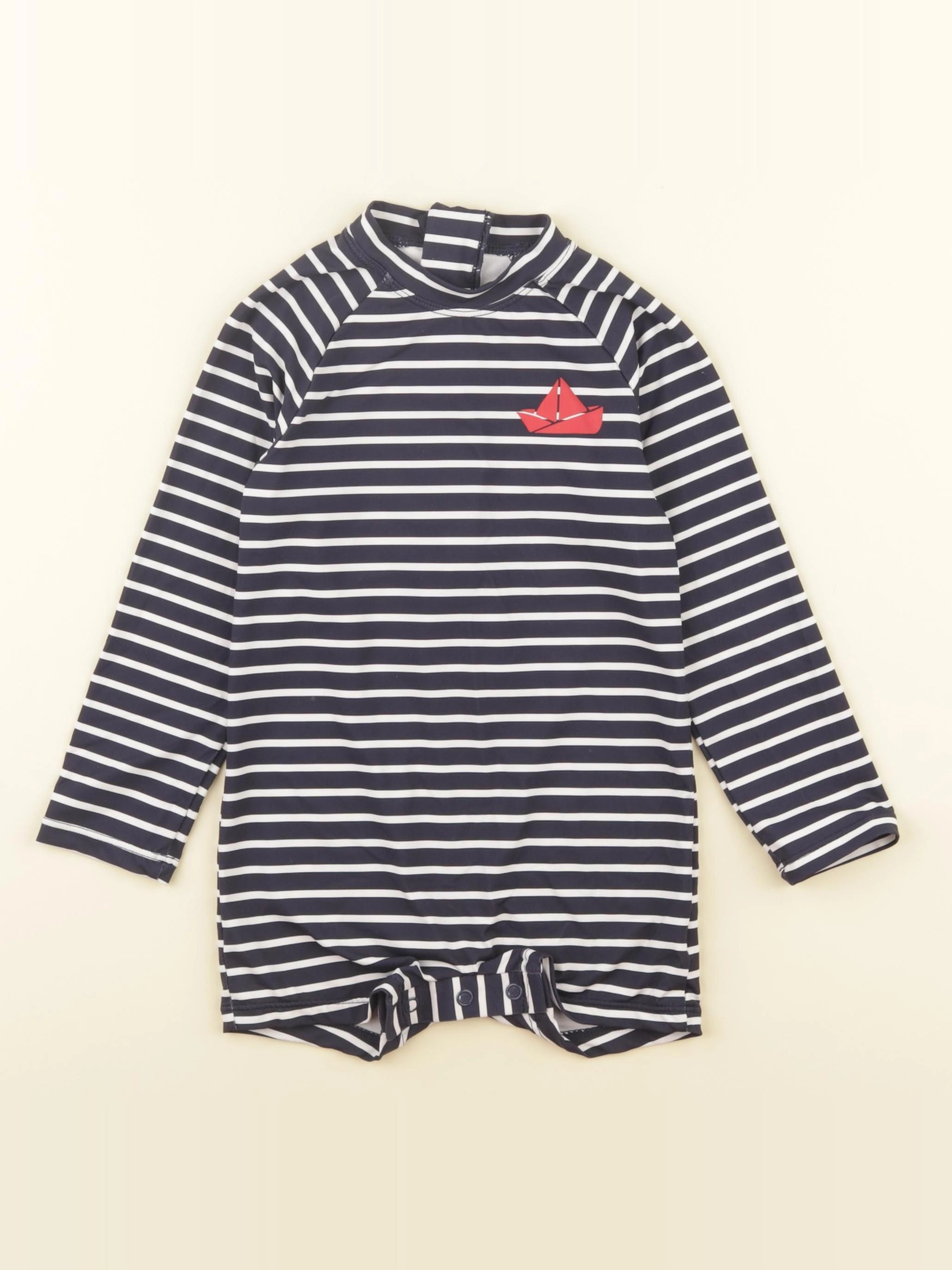 Boutchou - combi de bain bleu, blanc - 36 mois