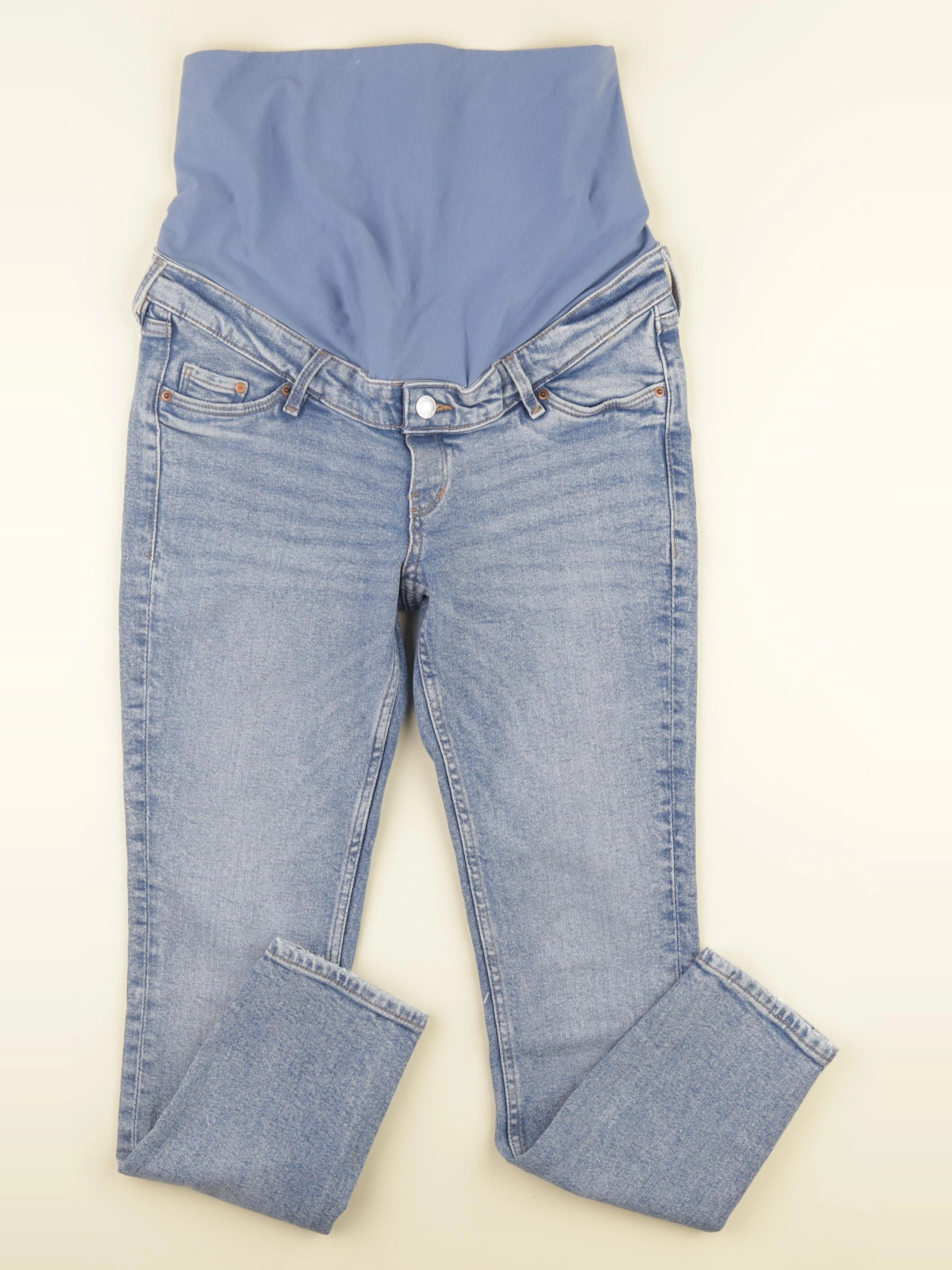 H&M - jean grossesse bleu - s