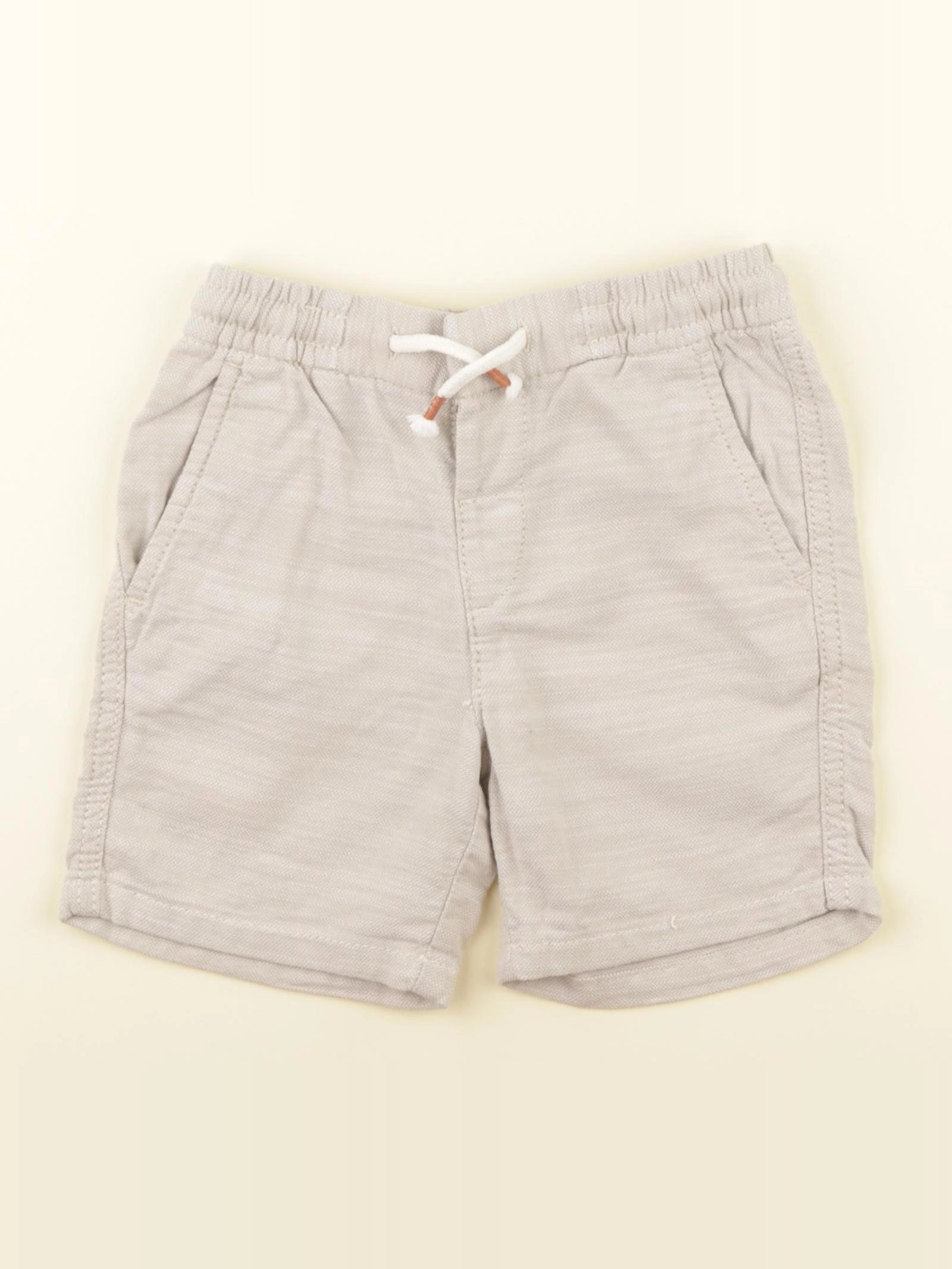 H&M - short beige - 2/3 ans