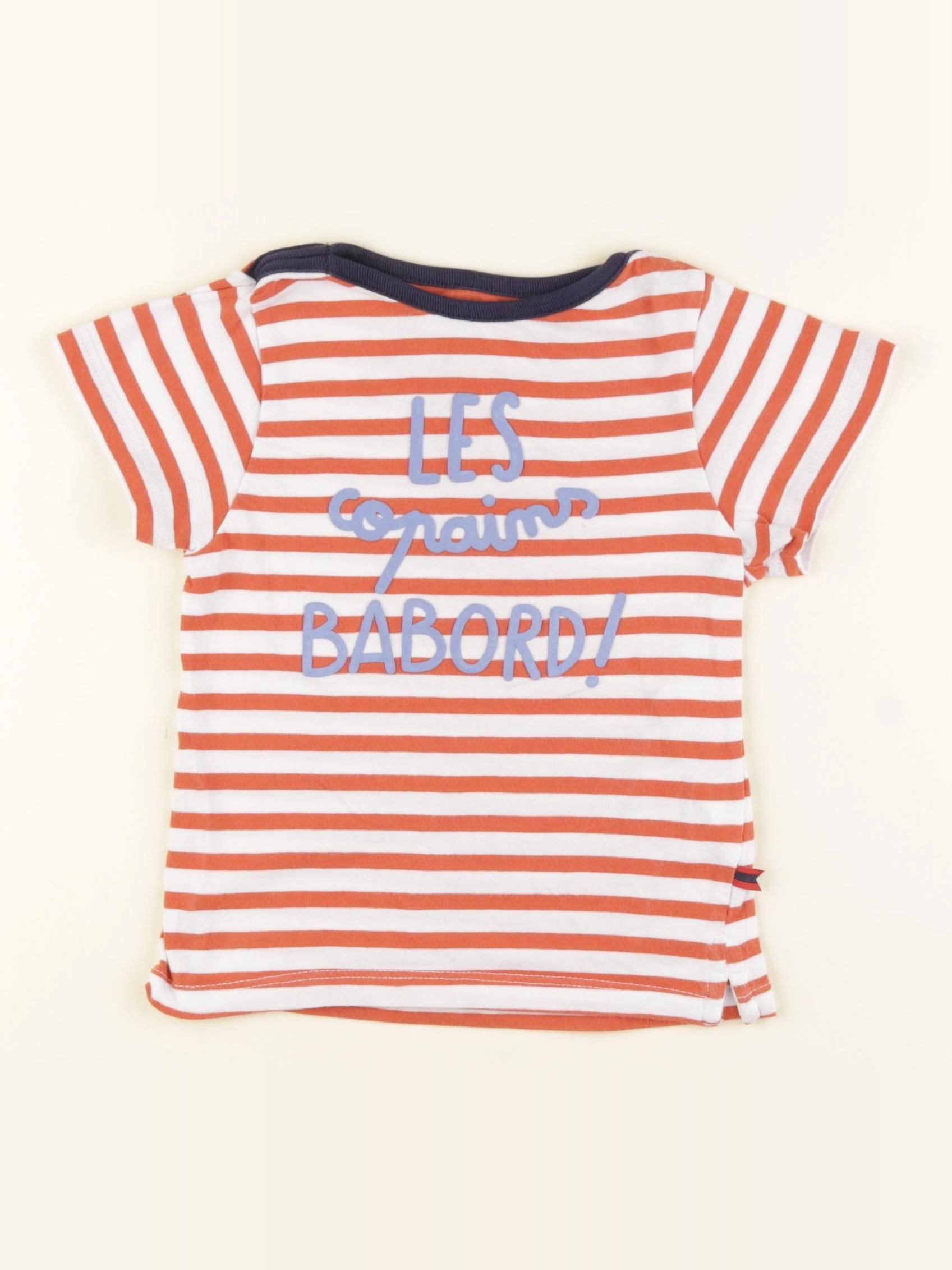 Cadet Rousselle - tee-shirt blanc, marron - 24 mois