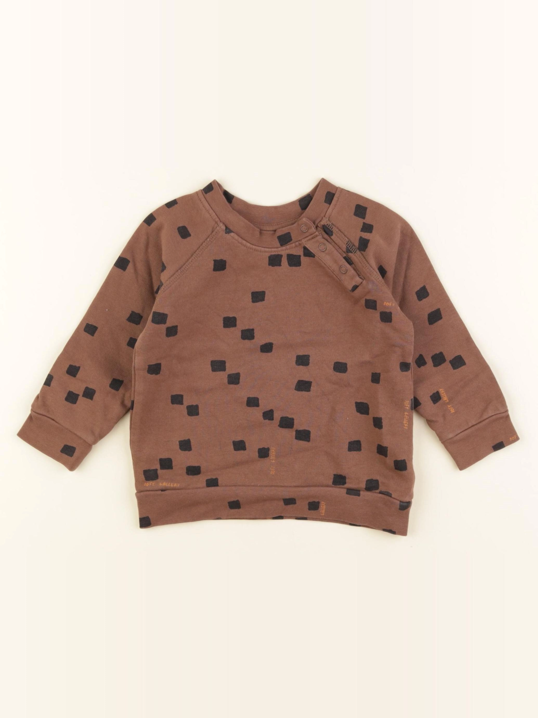 Soft Gallery - sweat marron - 12 mois