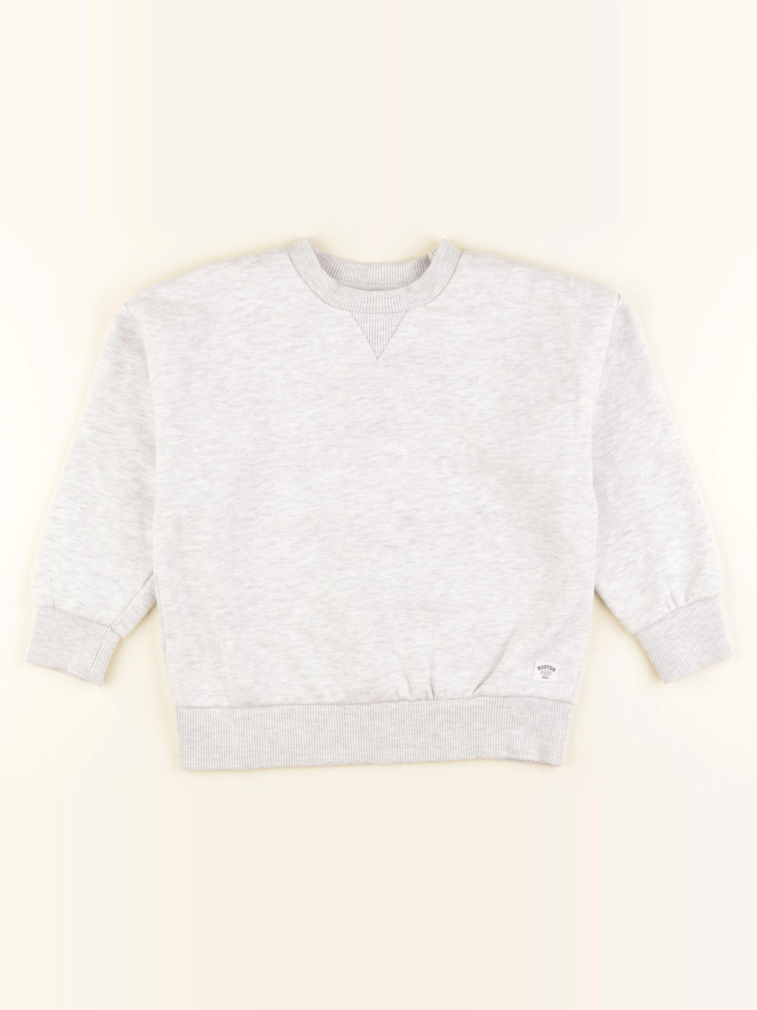 Vertbaudet - sweat gris - 6 ans
