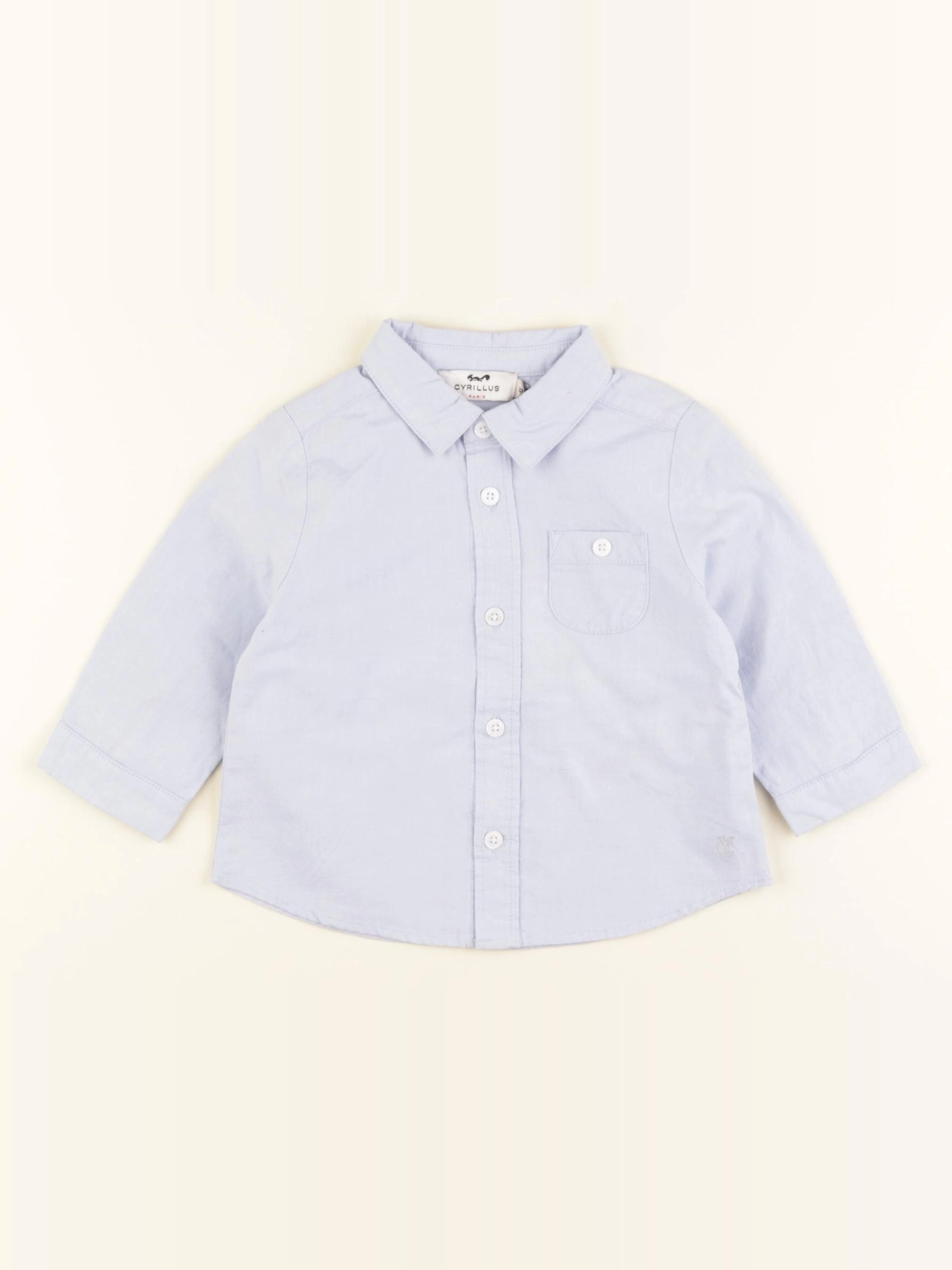 Cyrillus - chemise bleu - 12 mois