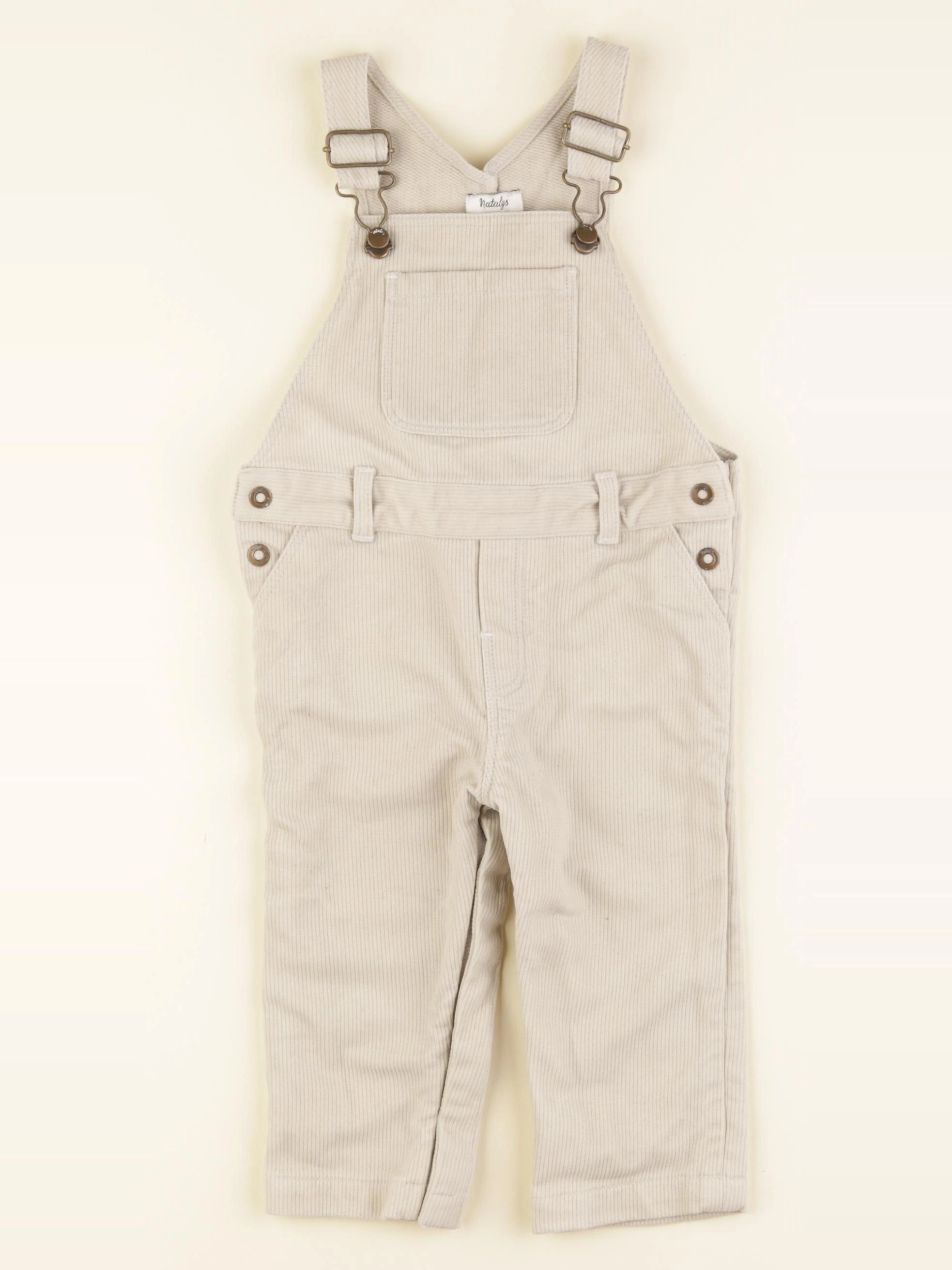 Natalys - salopette beige - 18 mois