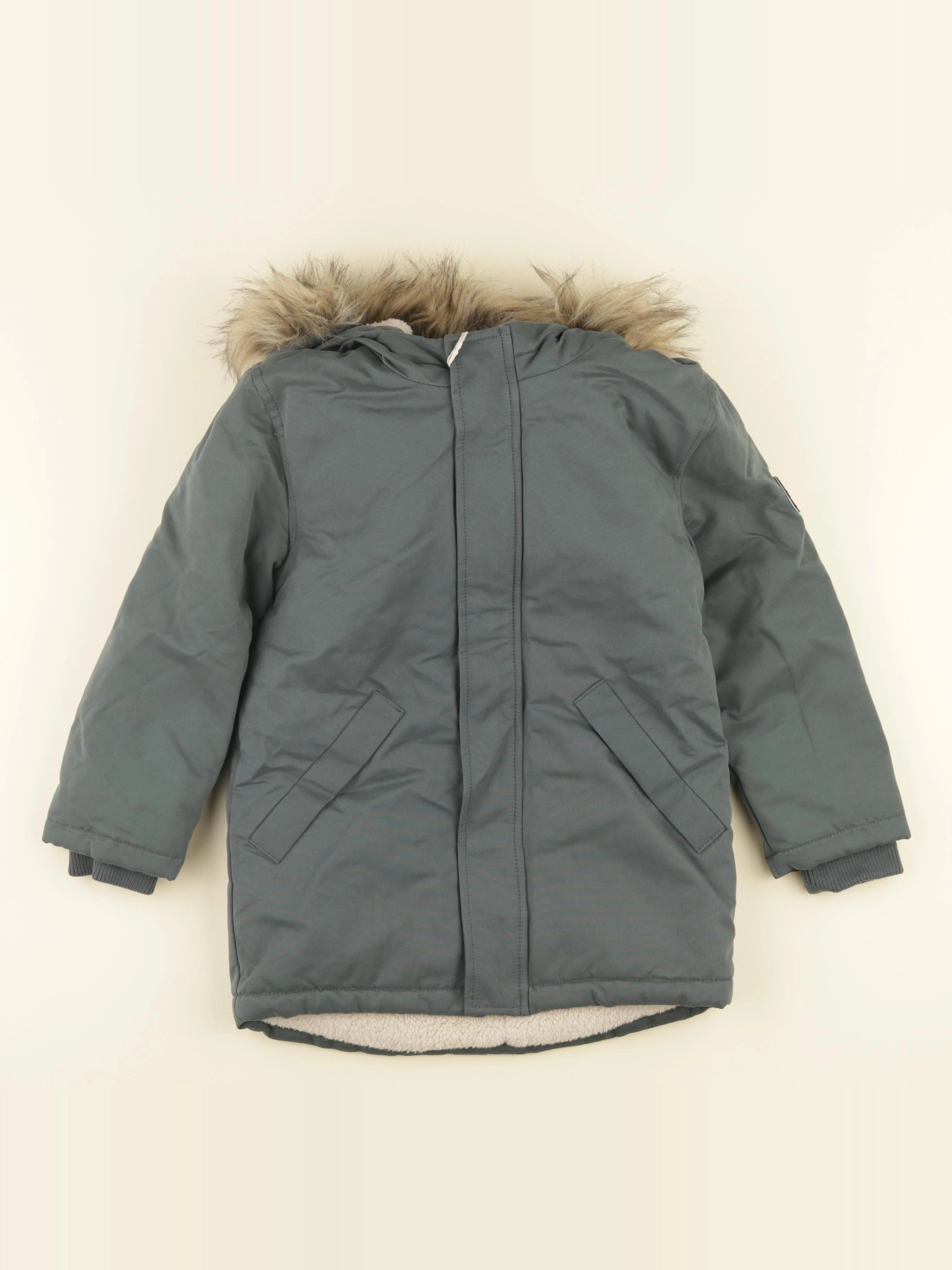 Vertbaudet - parka vert - 7 ans