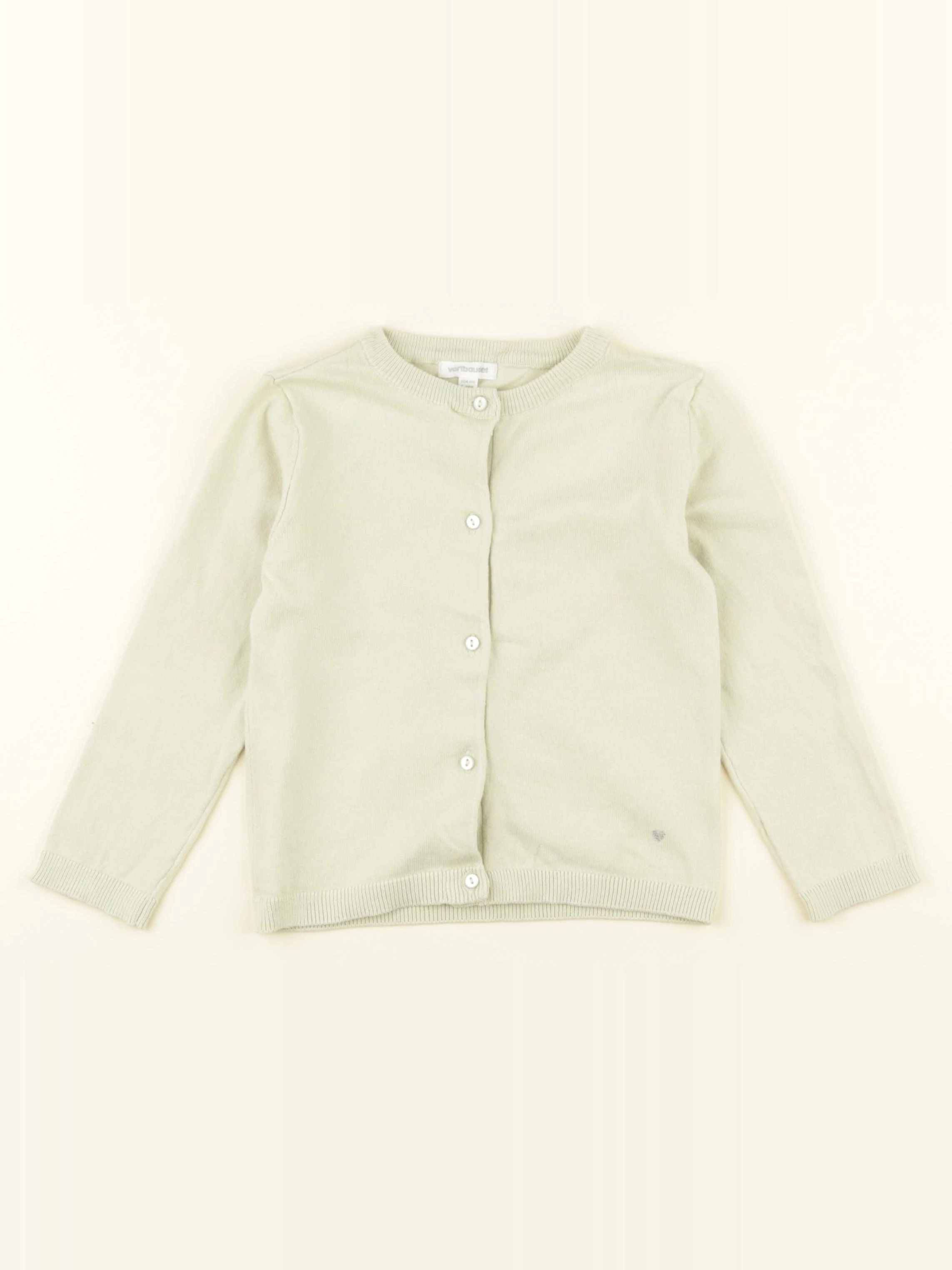 Vertbaudet - gilet vert - 4 ans