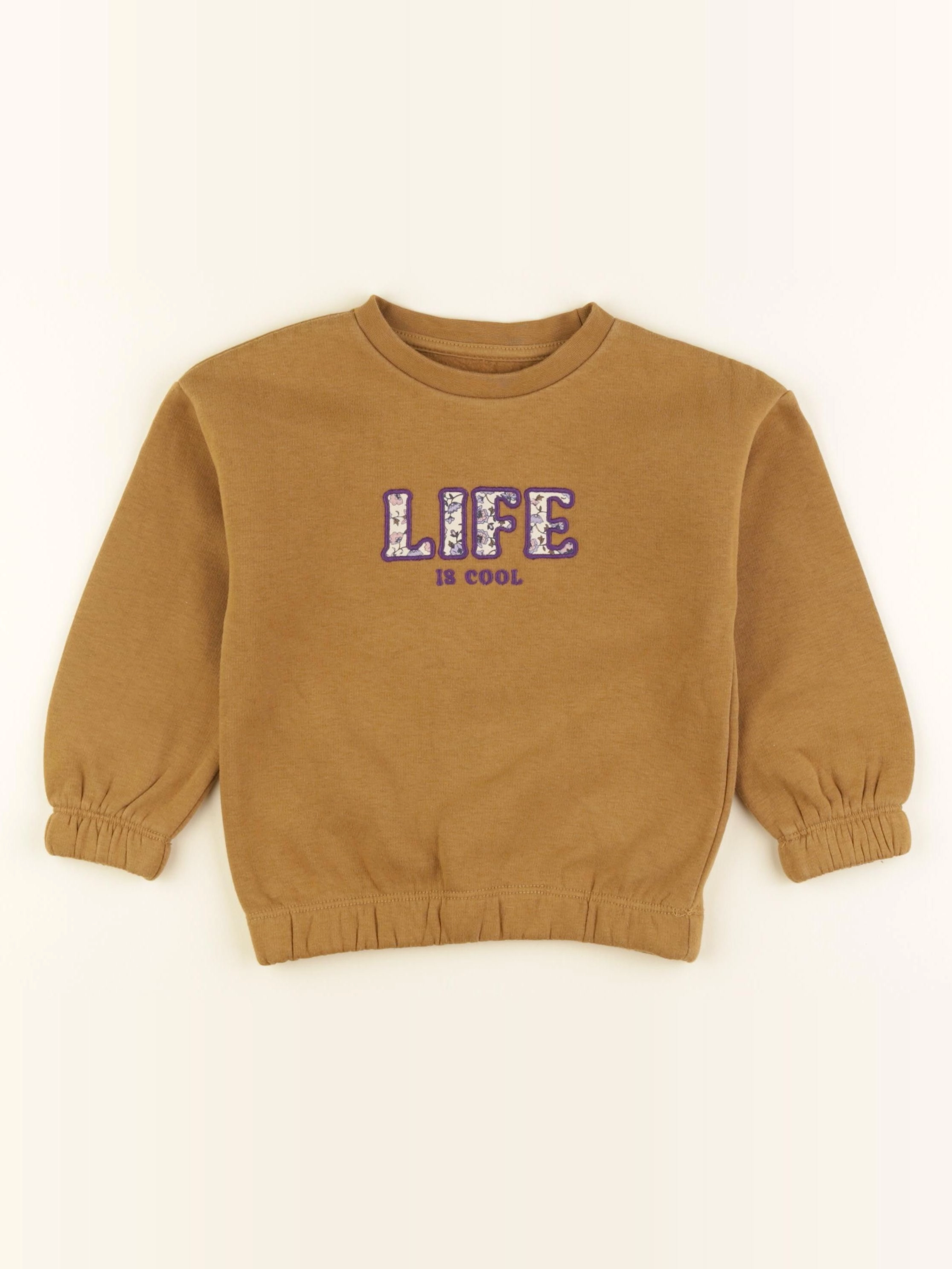 Vertbaudet - sweat marron - 4 ans