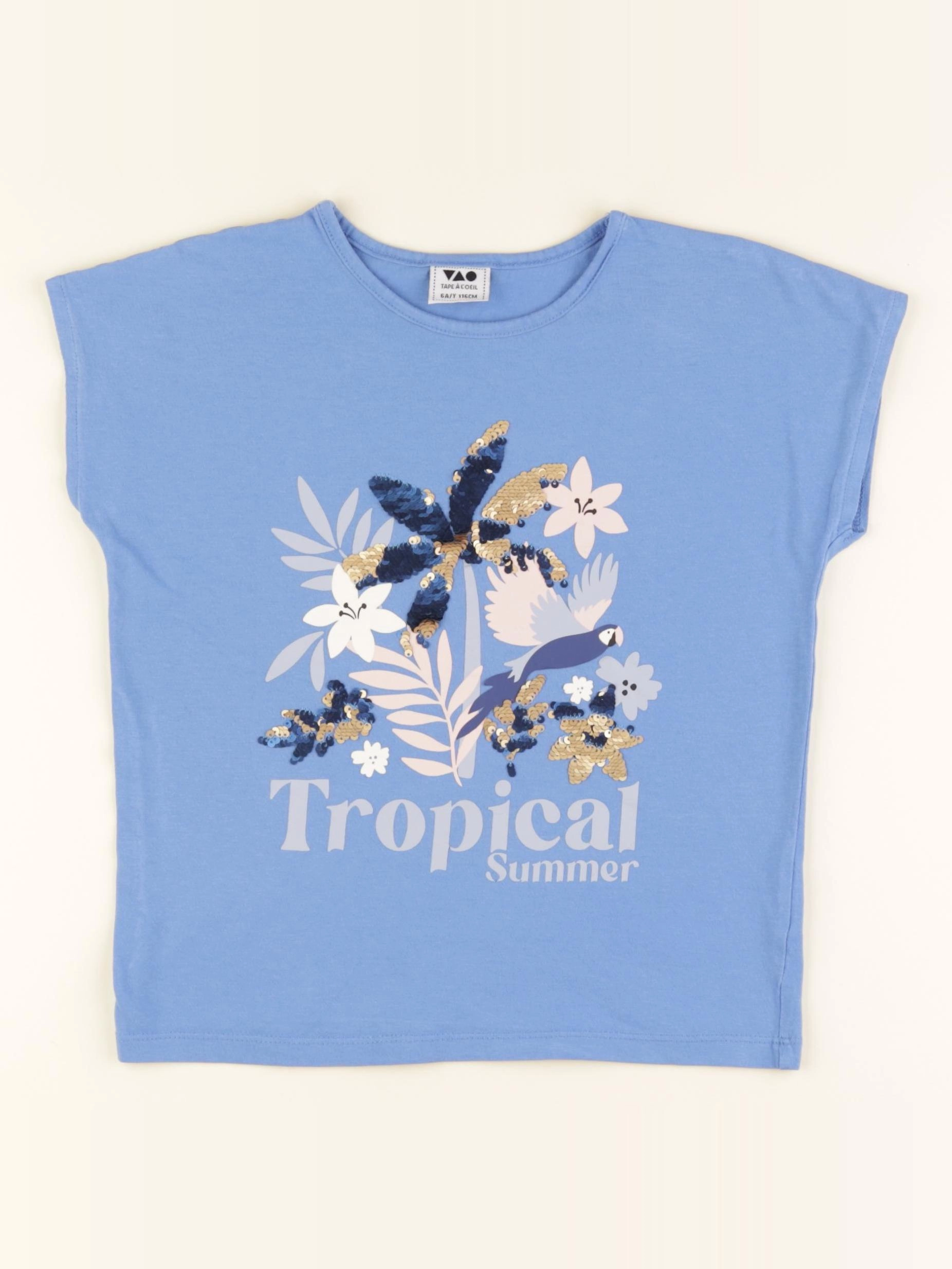 Tape à l'oeil - tee-shirt bleu - 6 ans