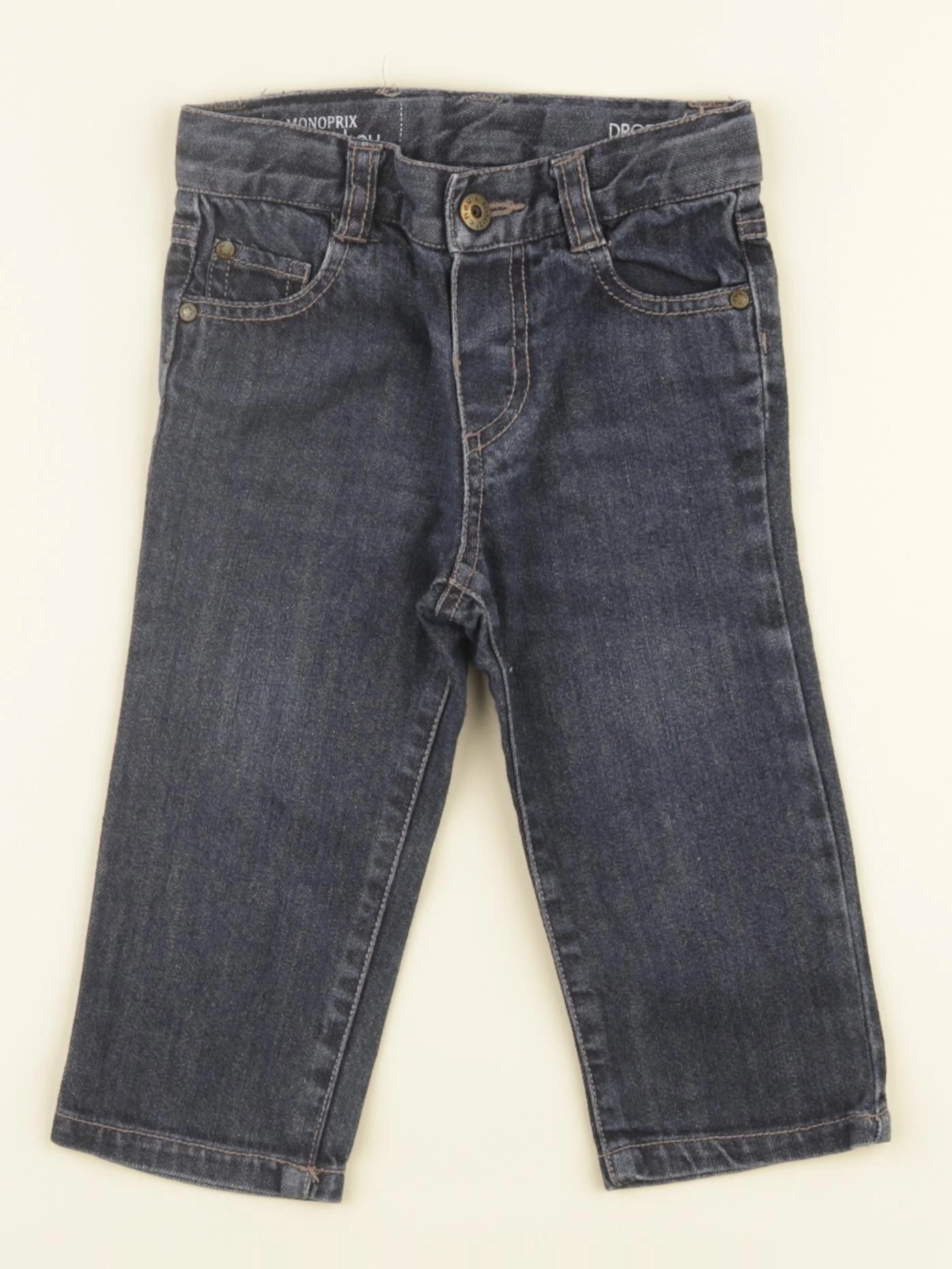 Monoprix - pantalon bleu - 6 mois