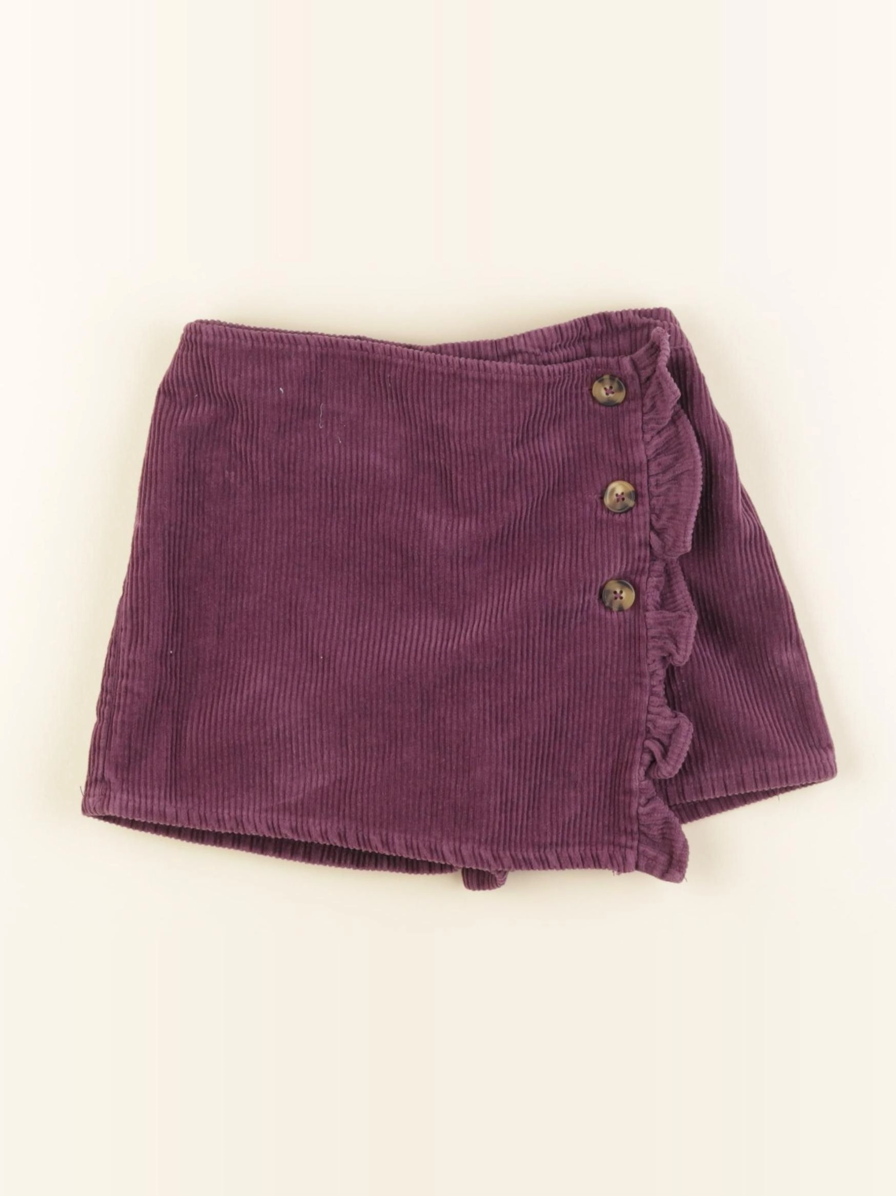 Vertbaudet - jupe short violet - 6 ans