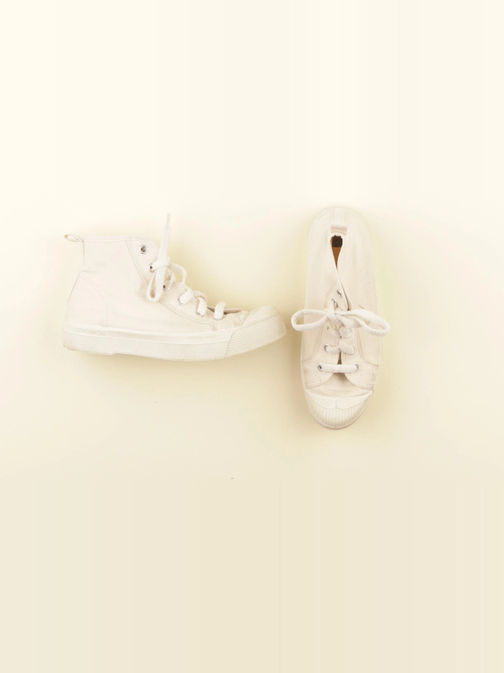 Bensimon - tennis à scratch/ lacets beige - pointure 34