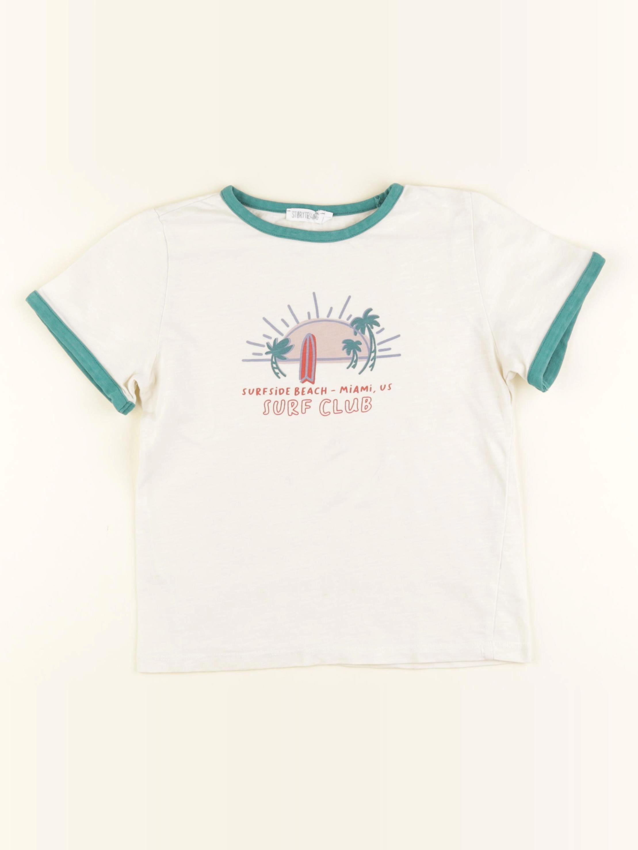 Storytelling - tee-shirt beige, vert - 8 ans