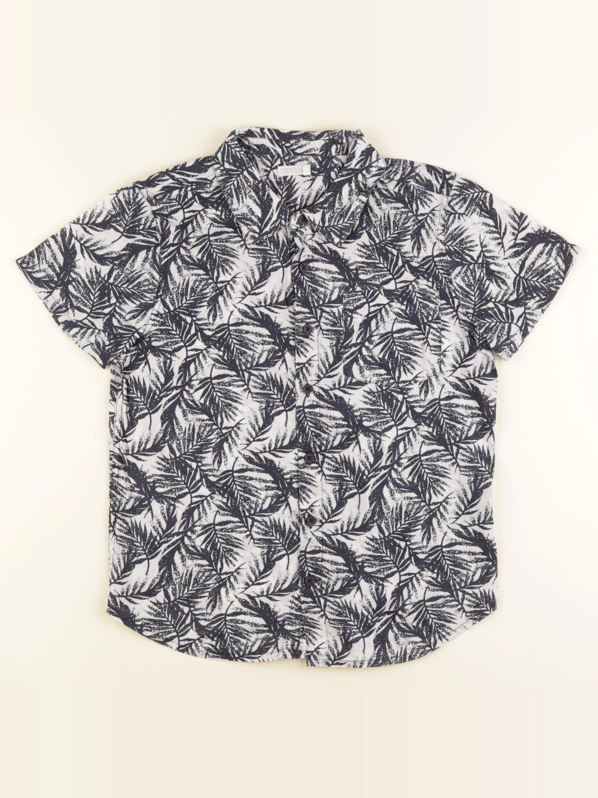 Storytelling - chemise blanc, noir - 10 ans