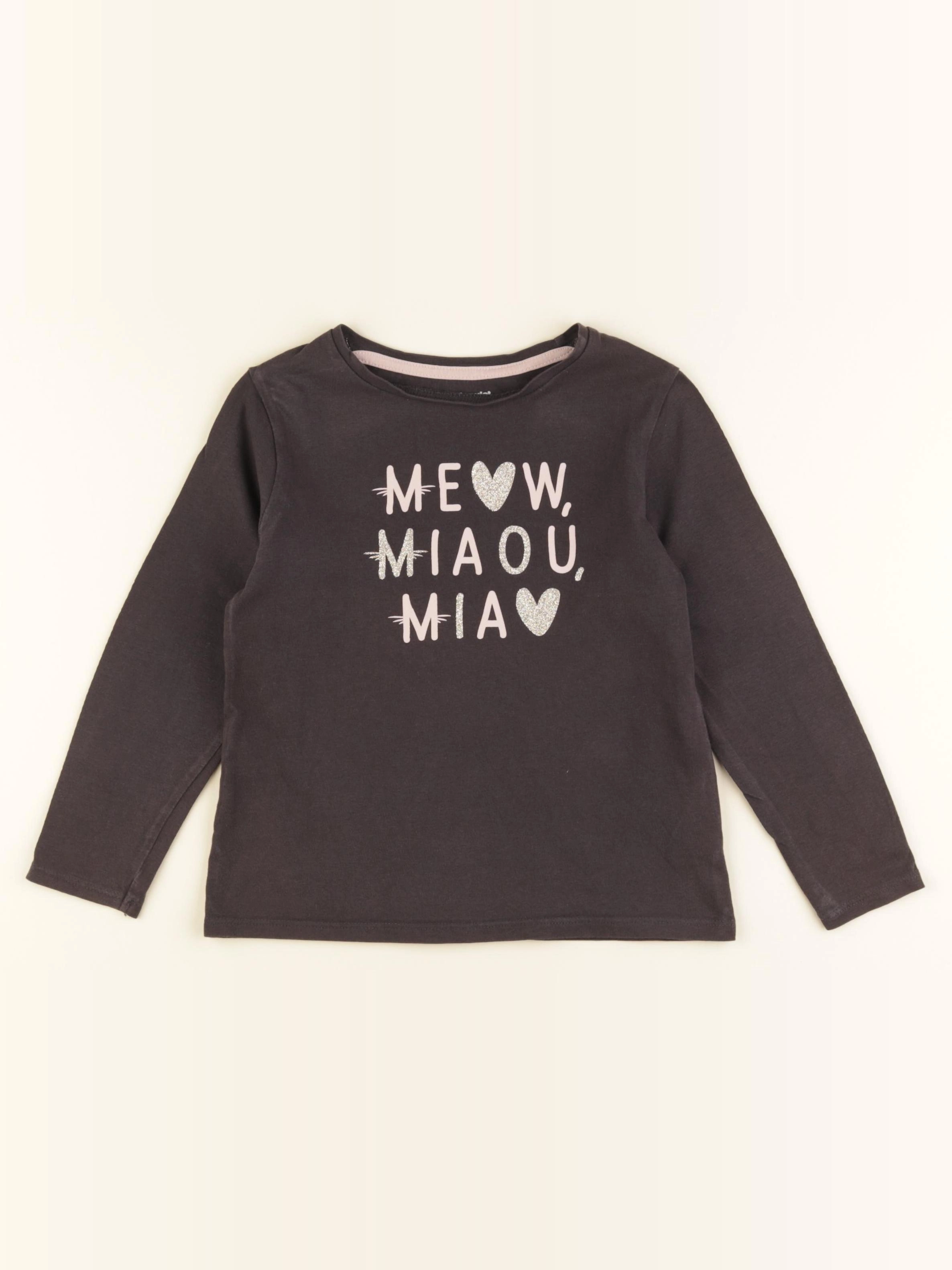 Vertbaudet - tee-shirt marron - 6 ans