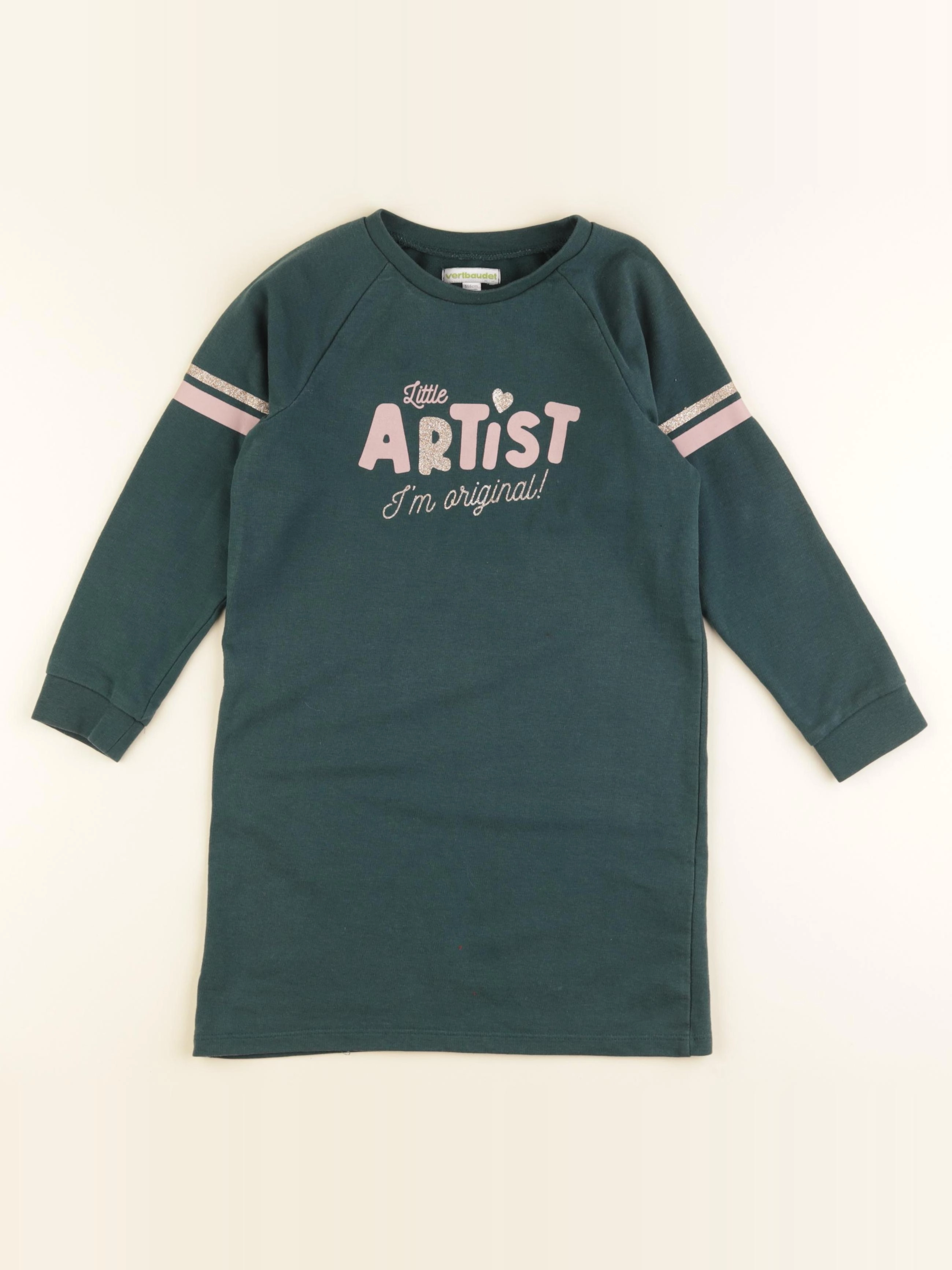 Vertbaudet - robe vert - 6 ans