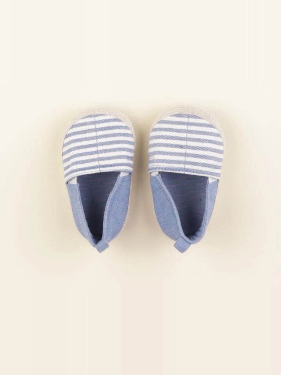 Boutchou - chaussons bleu, beige - pointure 16/17
