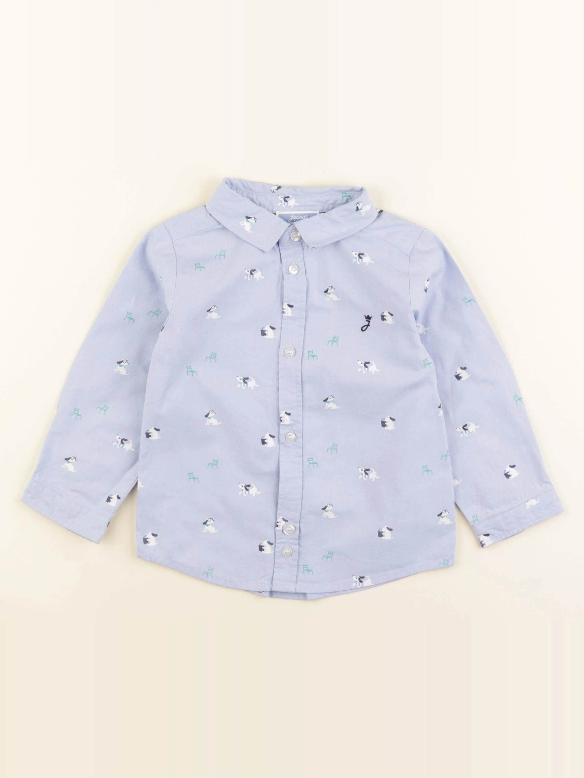Jacadi - chemise bleu - 18 mois