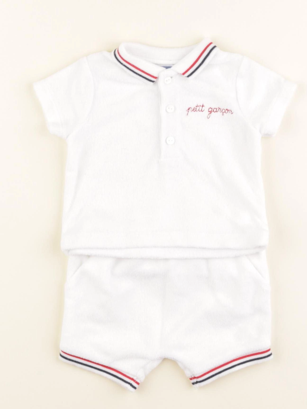 Jacadi - ensemble blanc - 1 mois