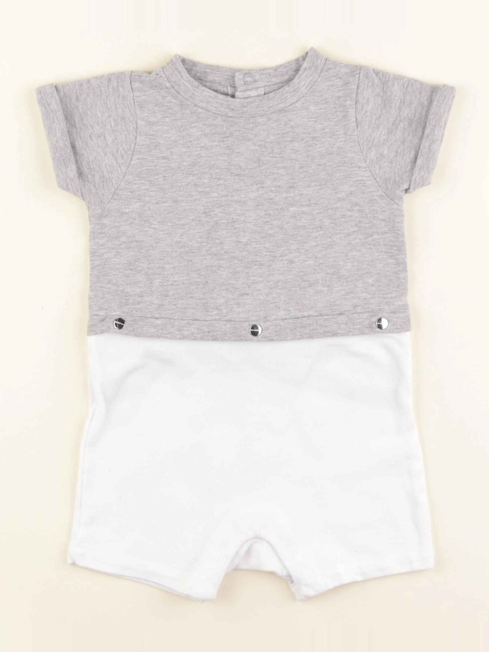 Jacadi - combinaison gris, blanc - 18 mois